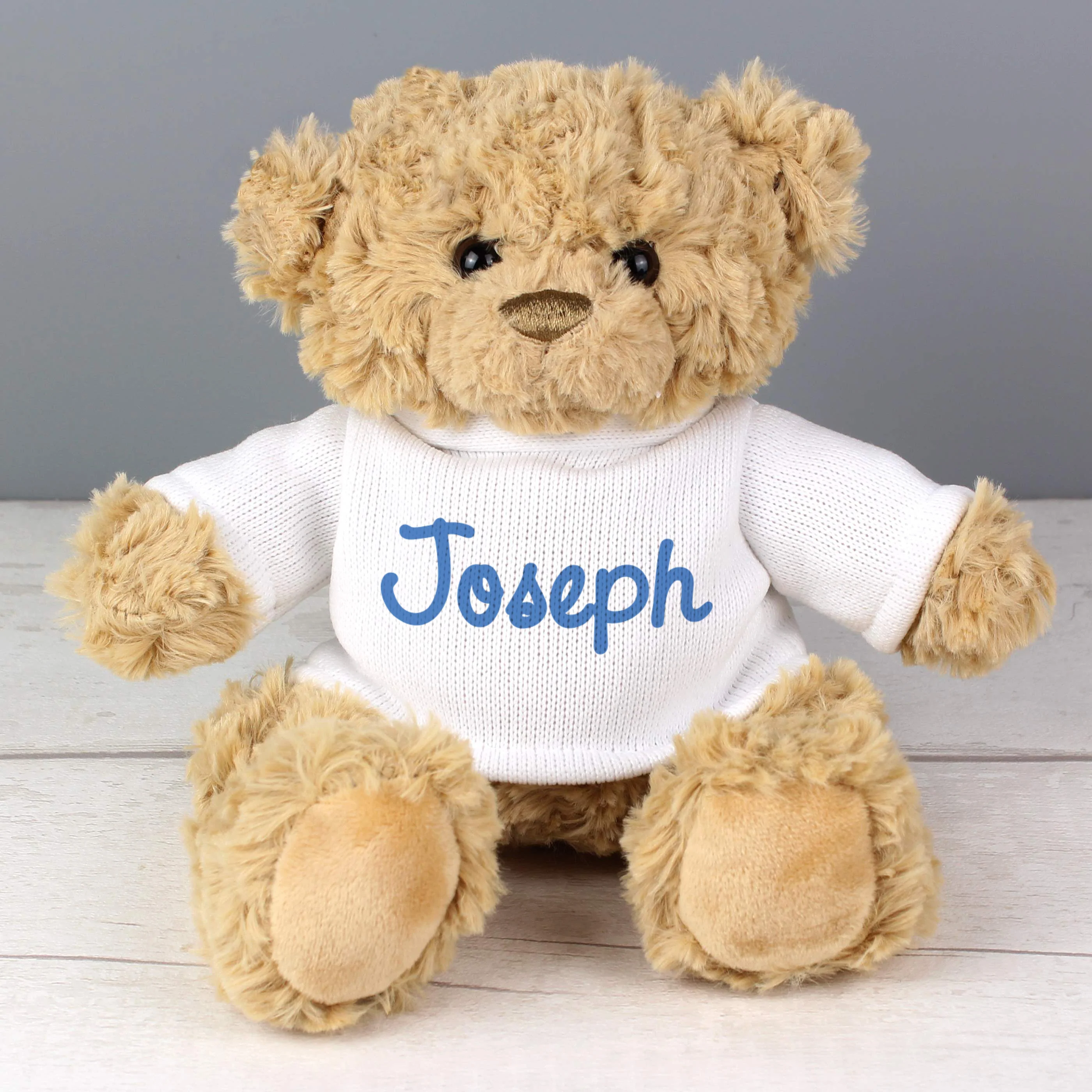 Personalised Blue Name Only Teddy Bear - Image 4