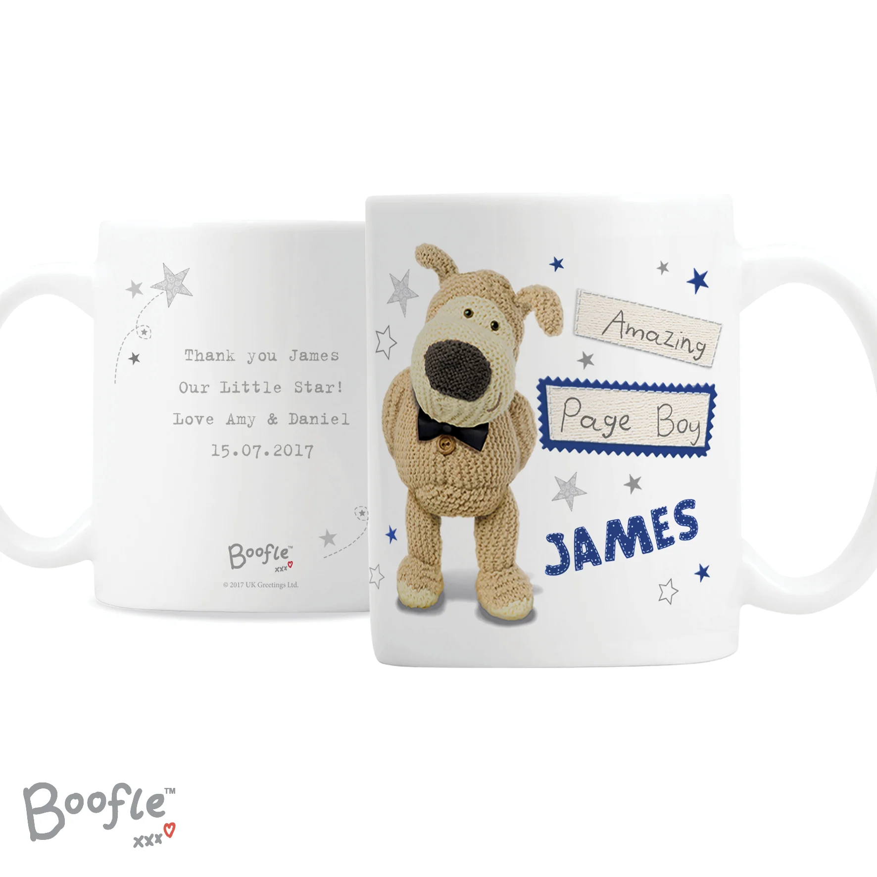 Personalised Boofle Male Wedding Mug - Image 2