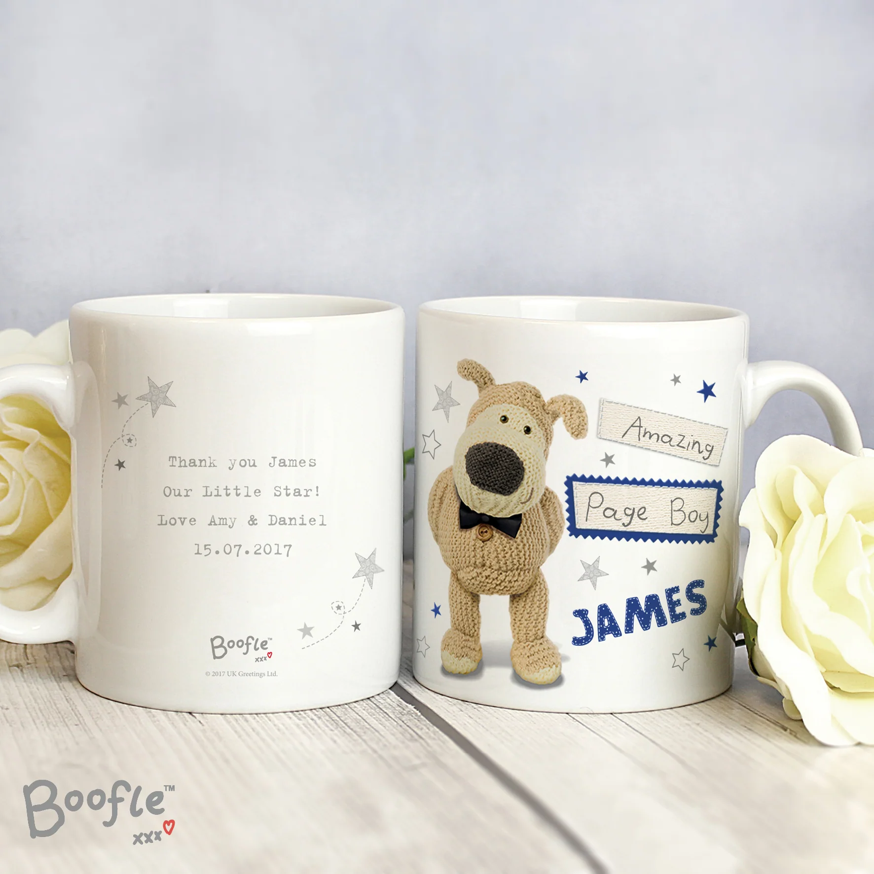 Personalised Boofle Male Wedding Mug - Image 3