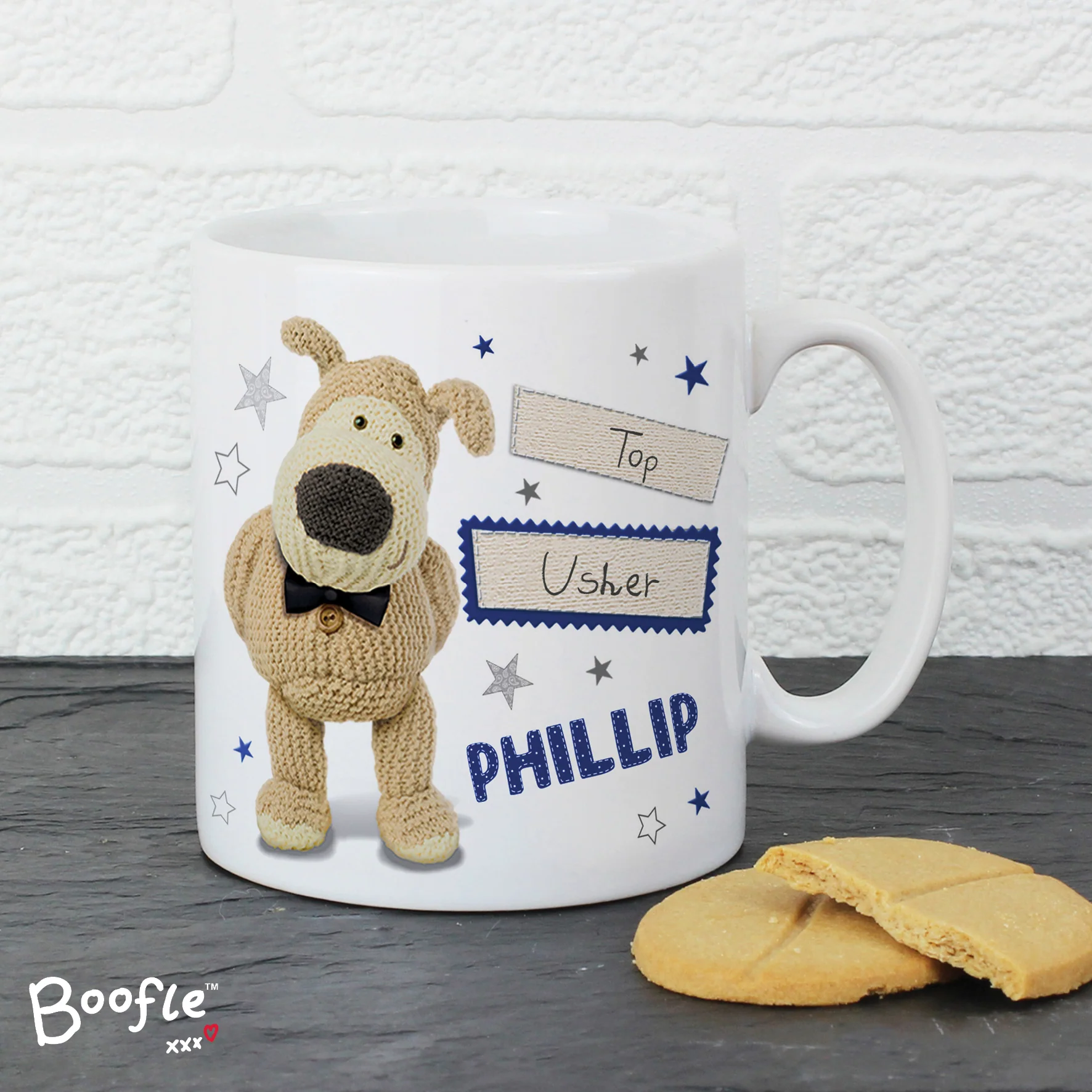 Personalised Boofle Male Wedding Mug - Image 4