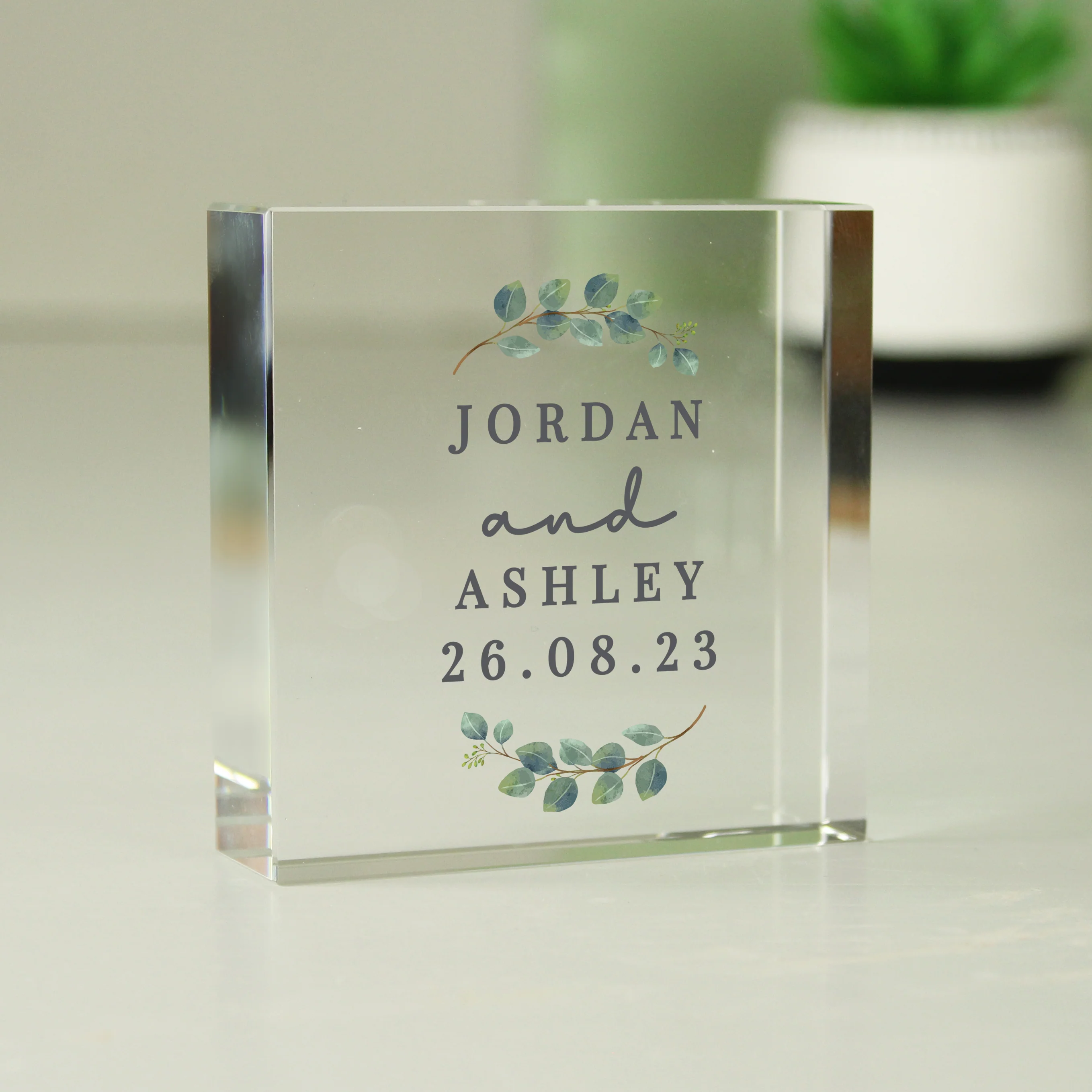 Personalised Botanical Crystal Token - Image 4