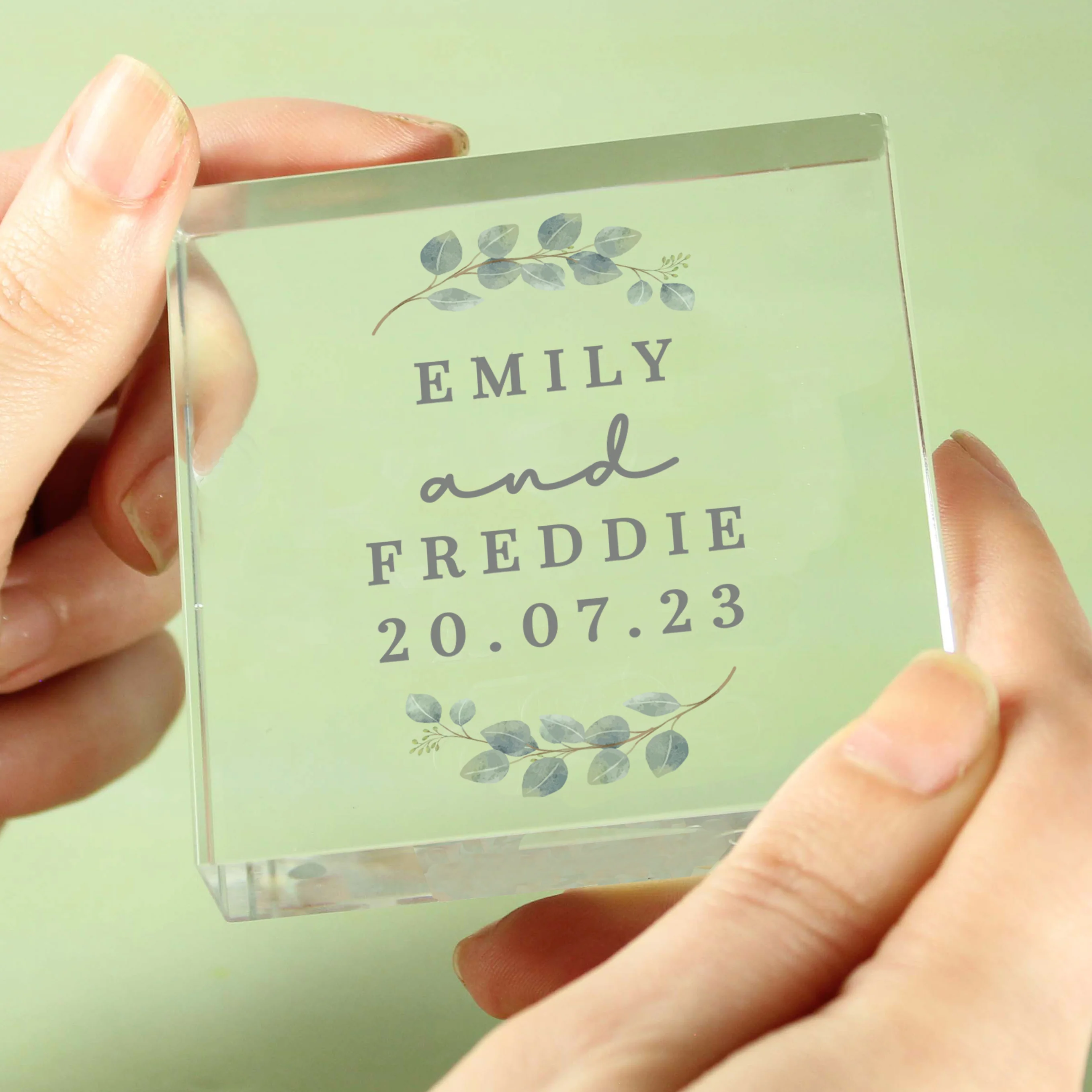 Personalised Botanical Crystal Token - Image 6