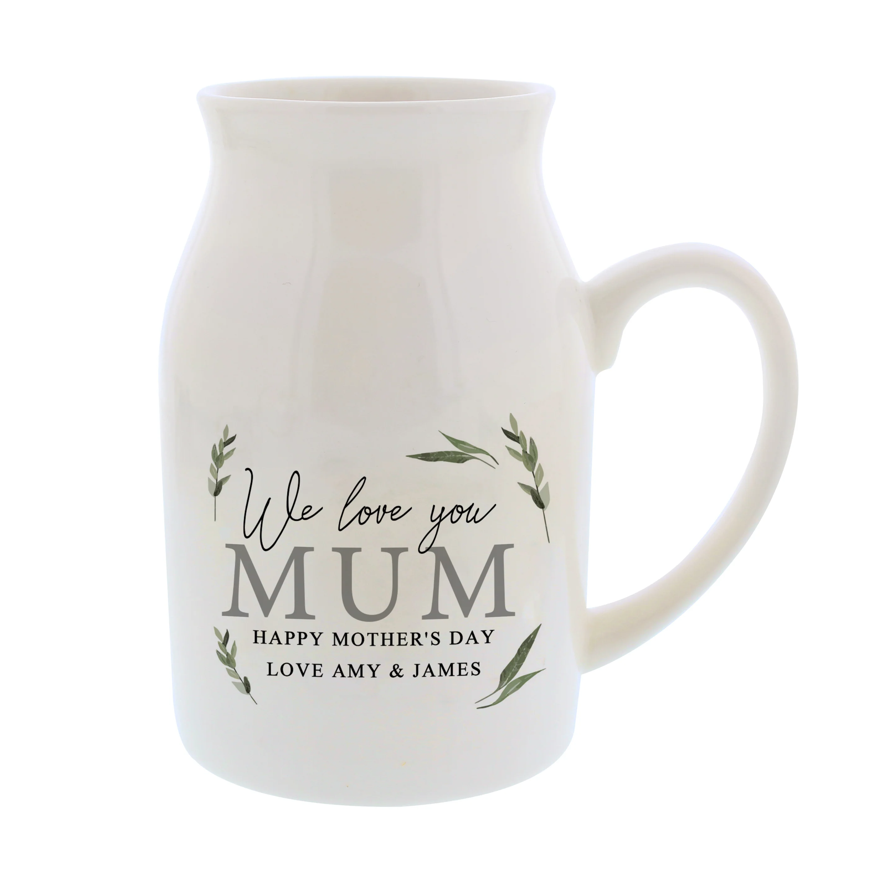 Personalised Botanical Flower Jug Vase - Image 5