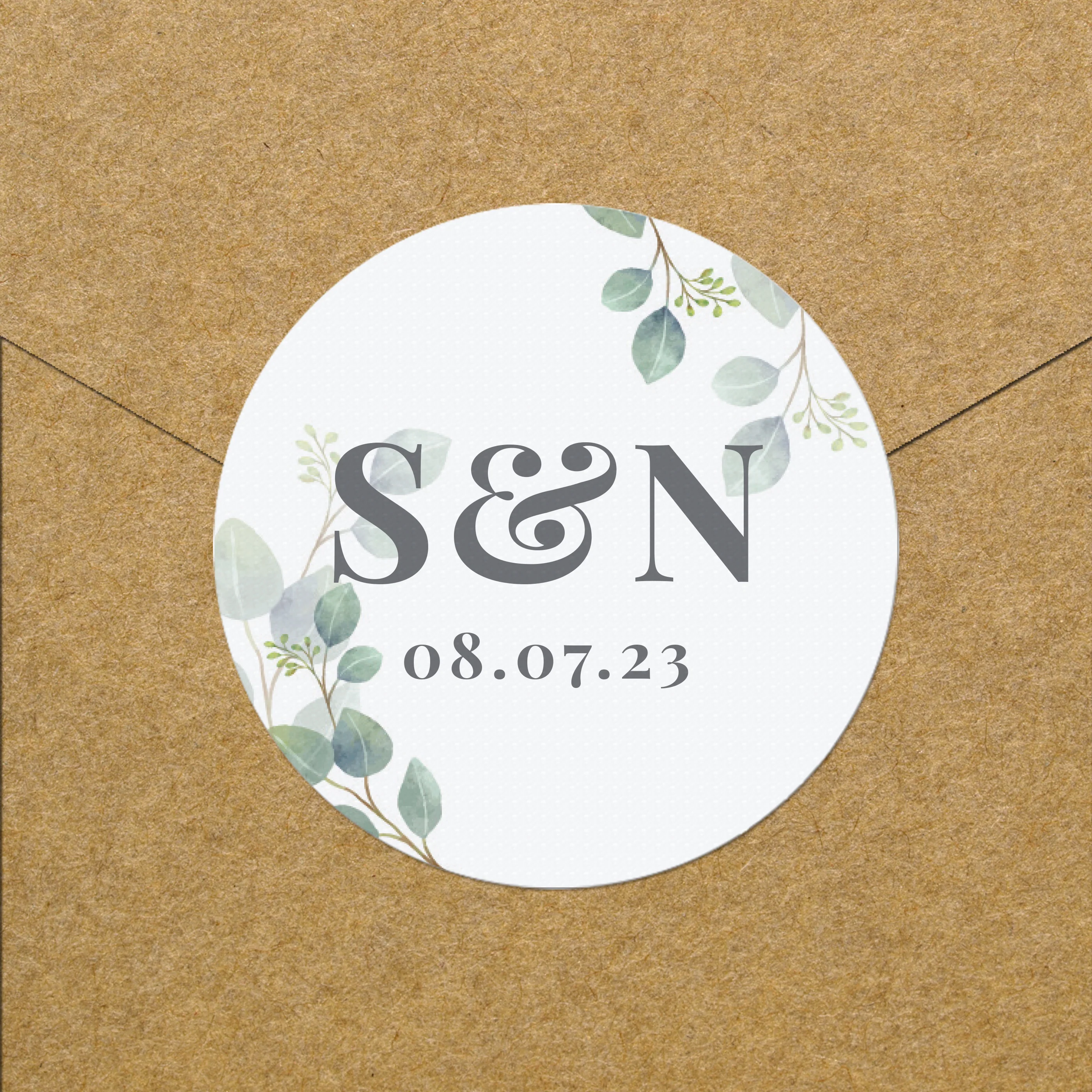 Personalised Botanical Initial Sticker Set - Image 3