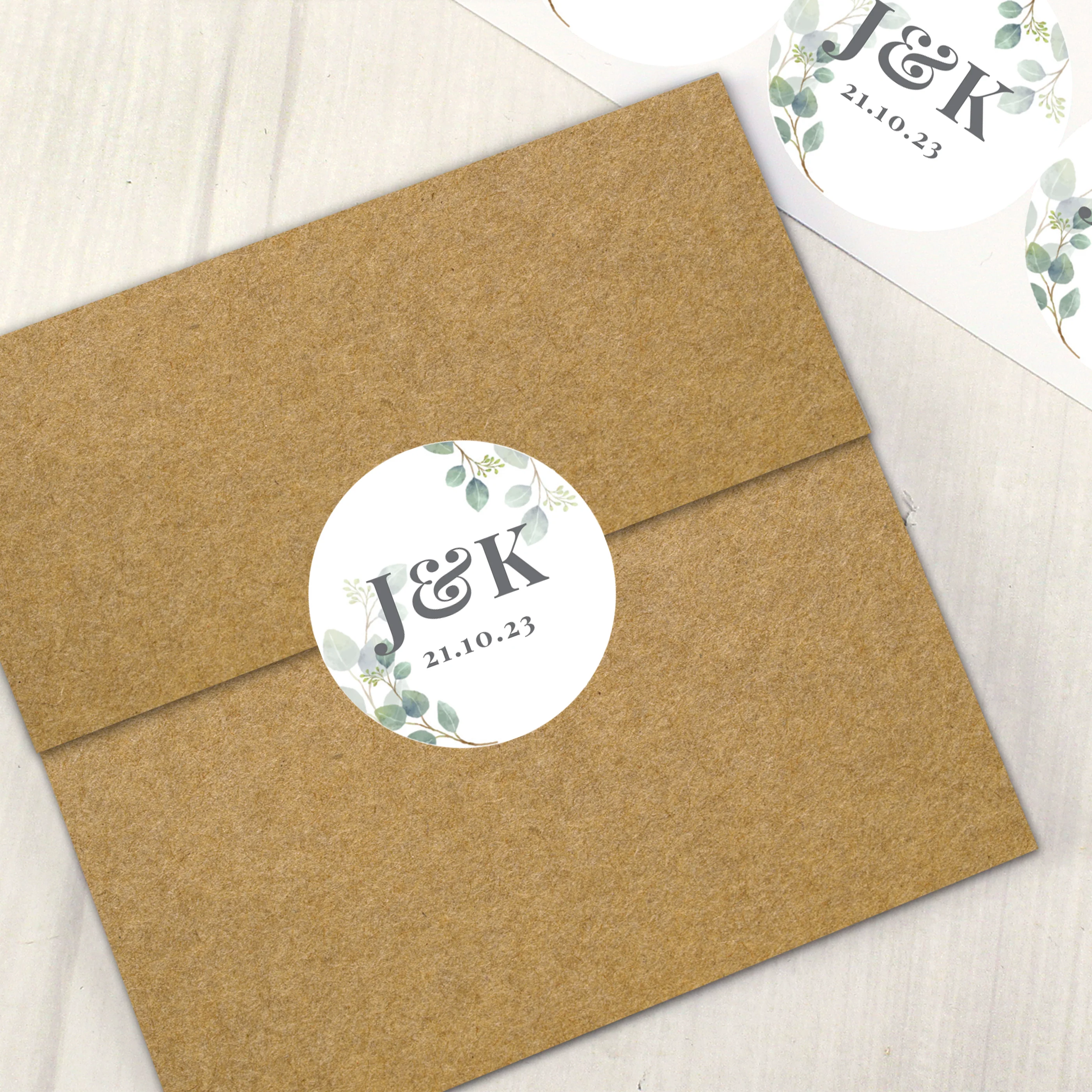 Personalised Botanical Initial Sticker Set - Image 4