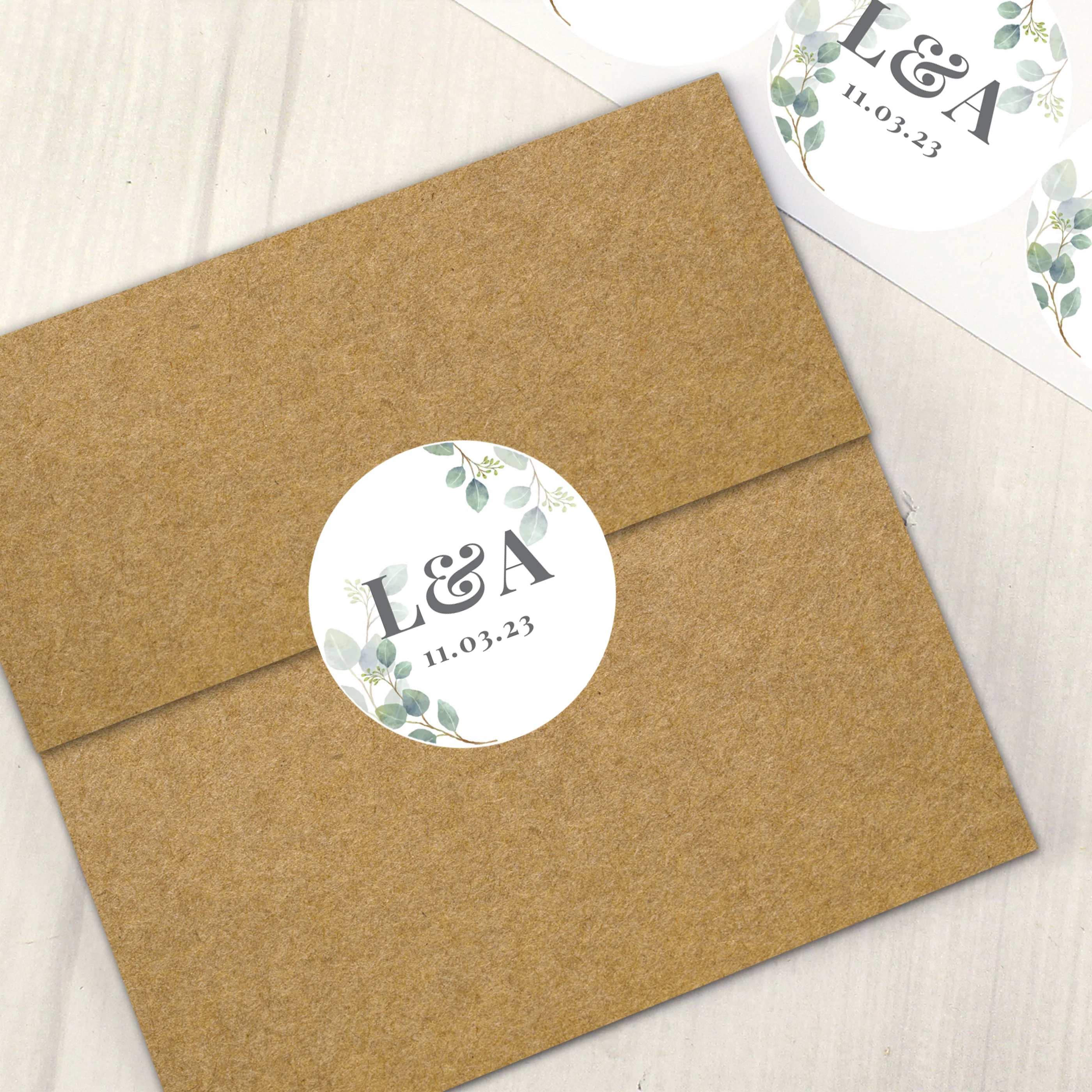 Personalised Botanical Initial Sticker Set - Image 6