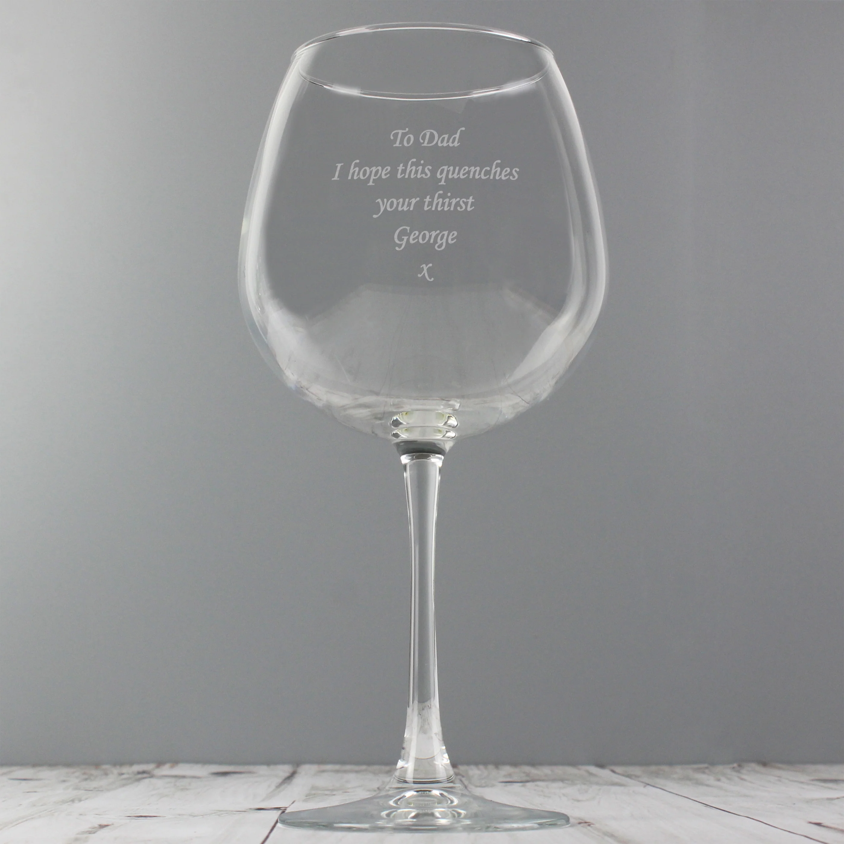 Personalised Bottle of Wine Glass - Image 10