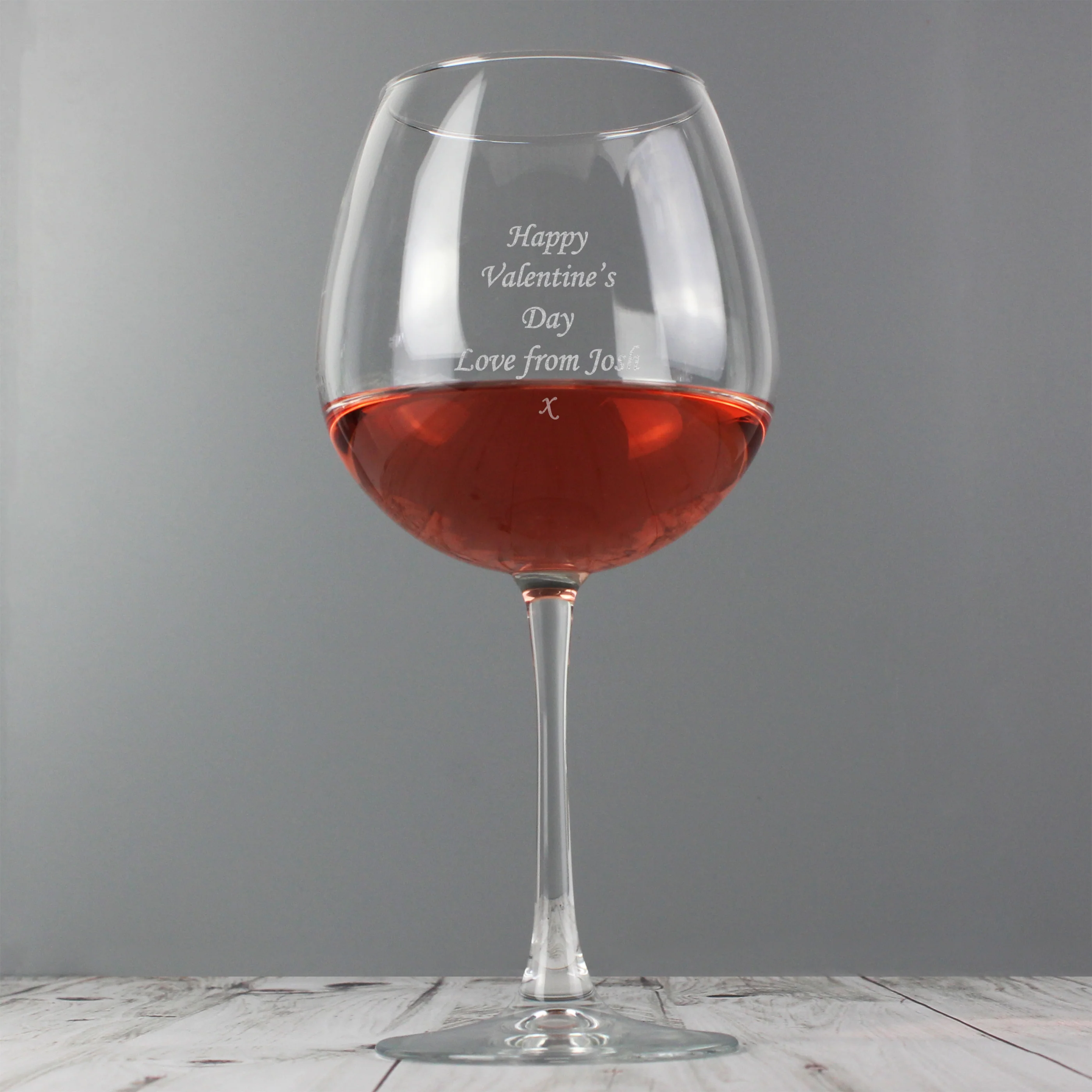 Personalised Bottle of Wine Glass - Image 6