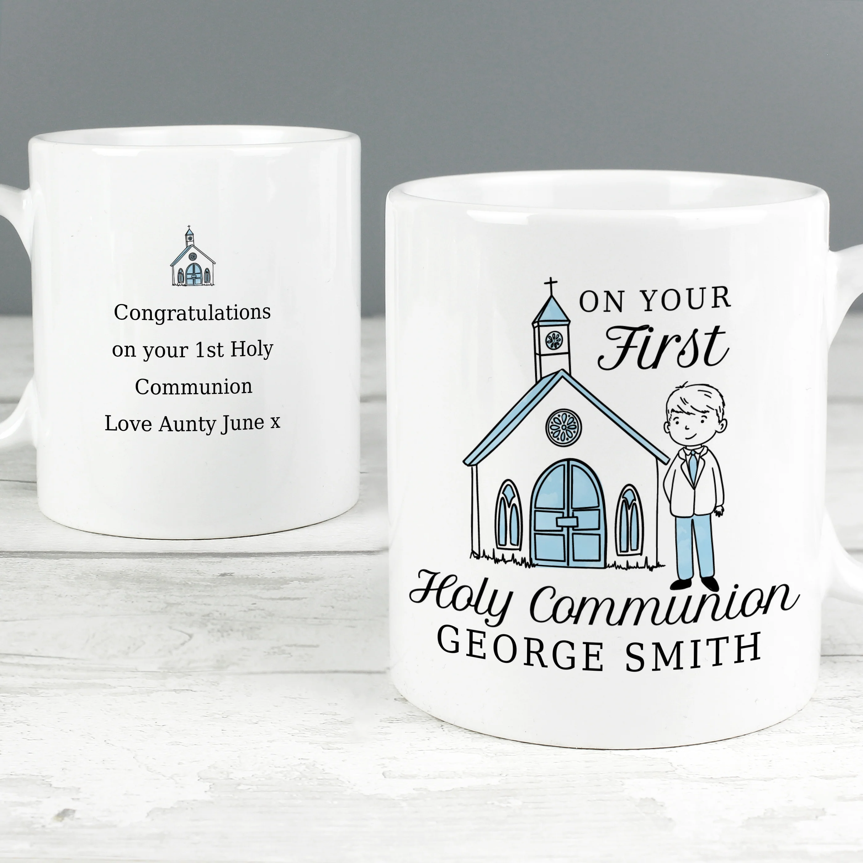 Personalised Boys First Holy Communion Mug - Image 3