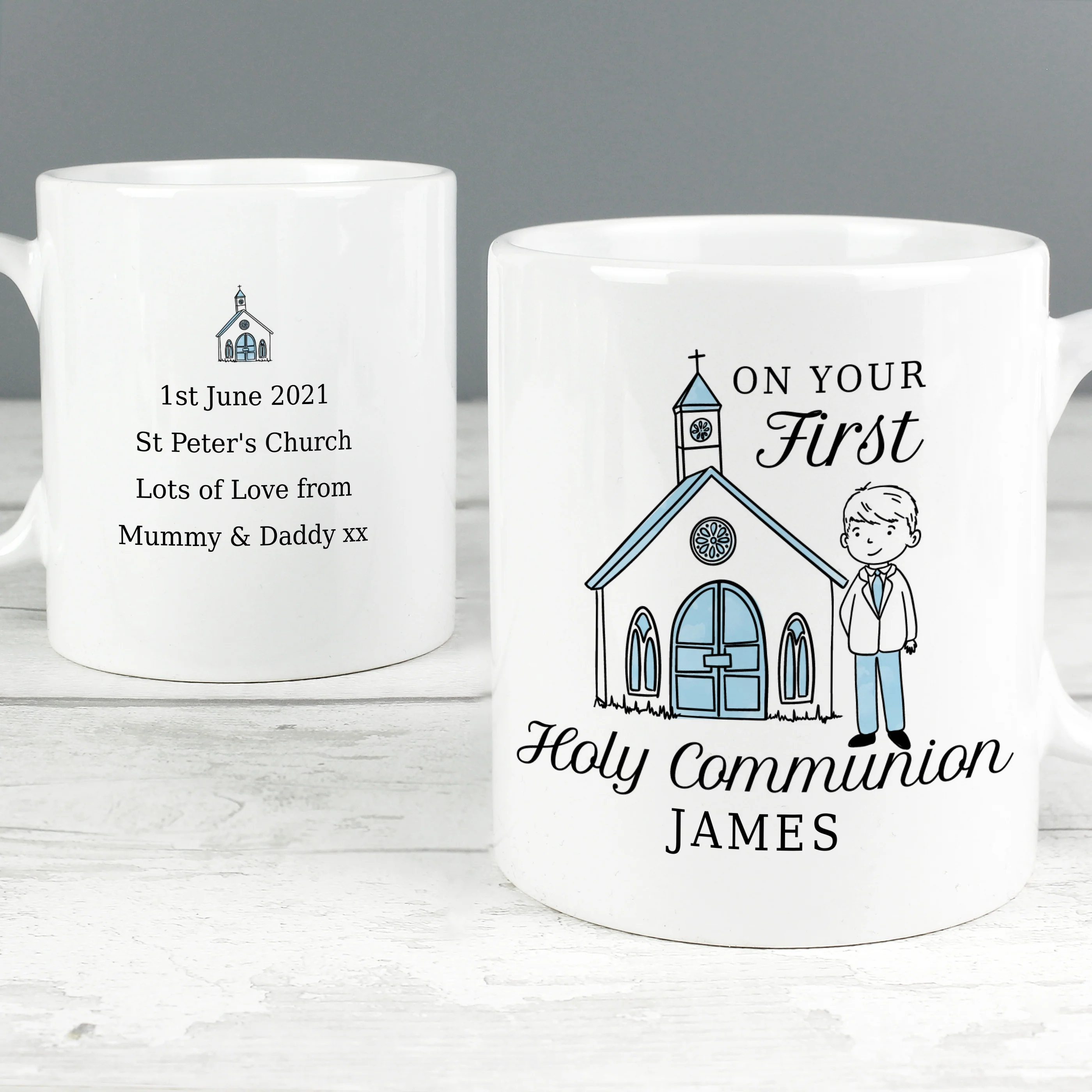 Personalised Boys First Holy Communion Mug - Image 4
