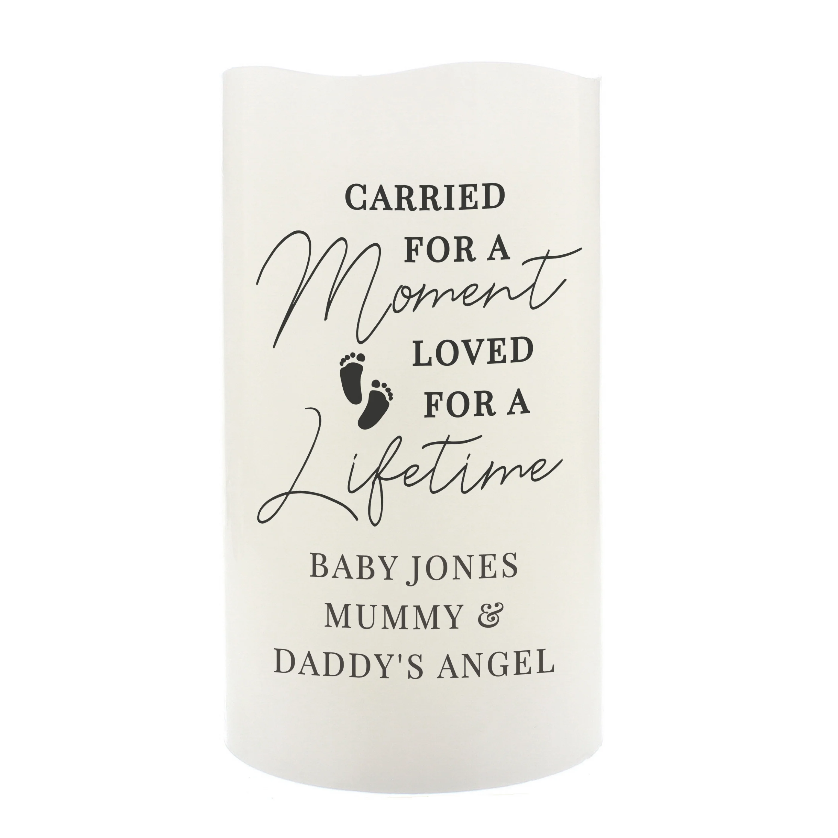 Personalised Carried For A Moment Led Candle - Image 2