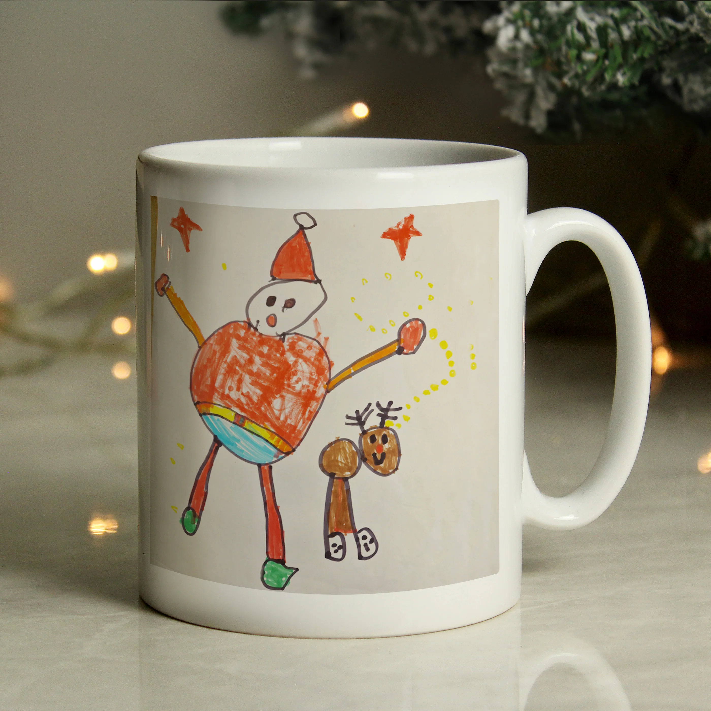 Personalised Childrens Drawing Photo Upload Mug - Image 3