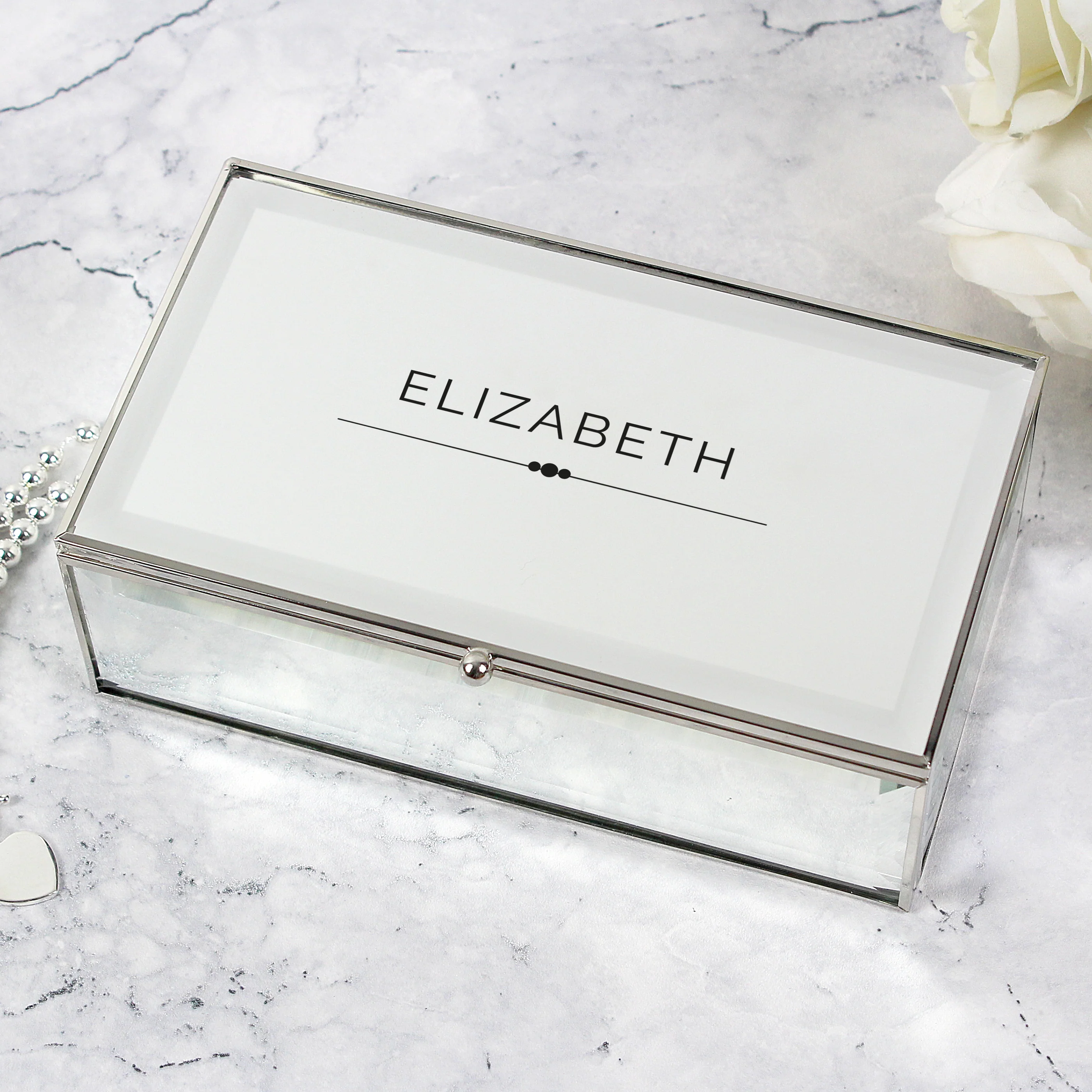 Personalised Classic Mirrored Jewellery Box - Image 3