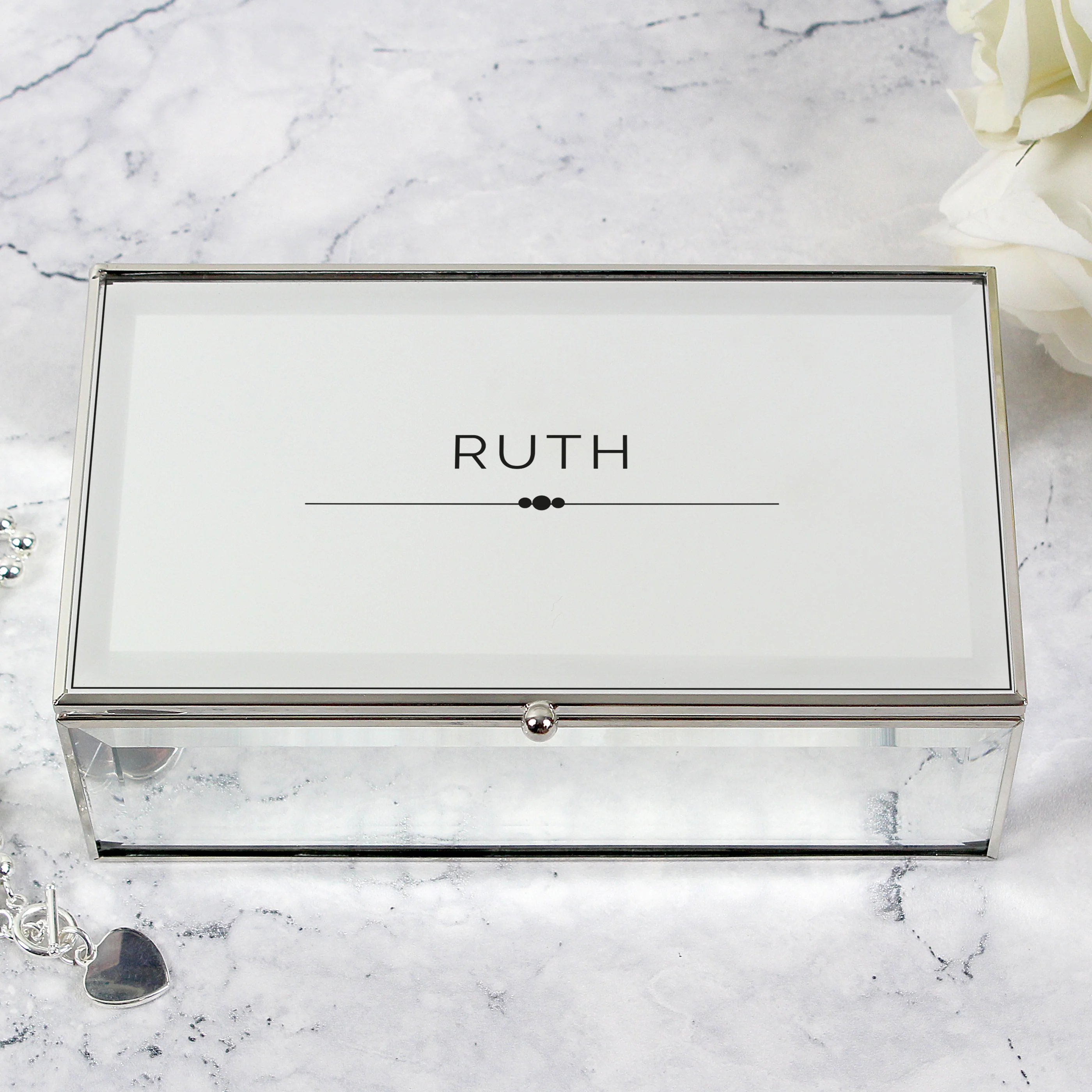 Personalised Classic Mirrored Jewellery Box - Image 4