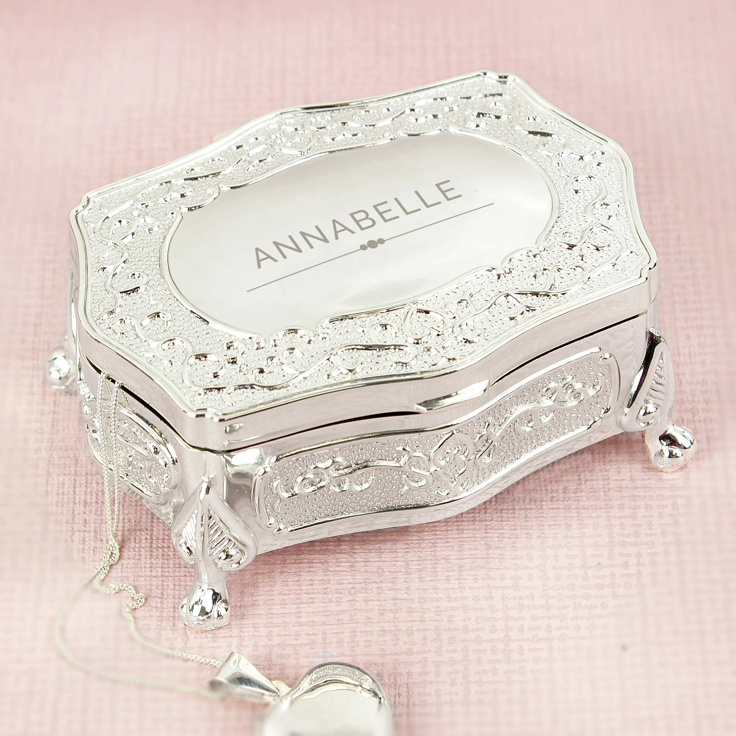 Personalised Classic Small Antique Trinket Box - Image 4