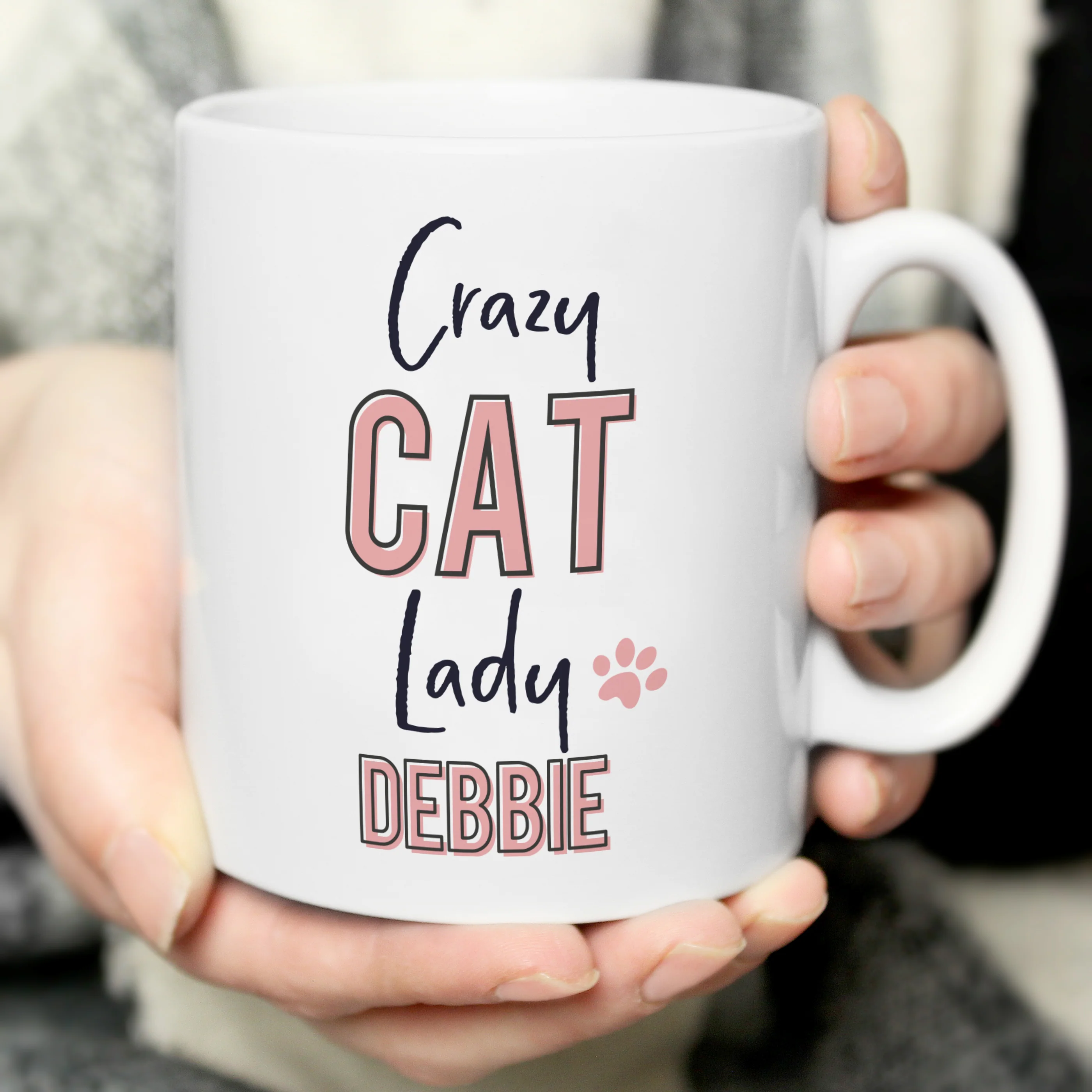 Personalised Crazy Cat Lady Mug - Image 3