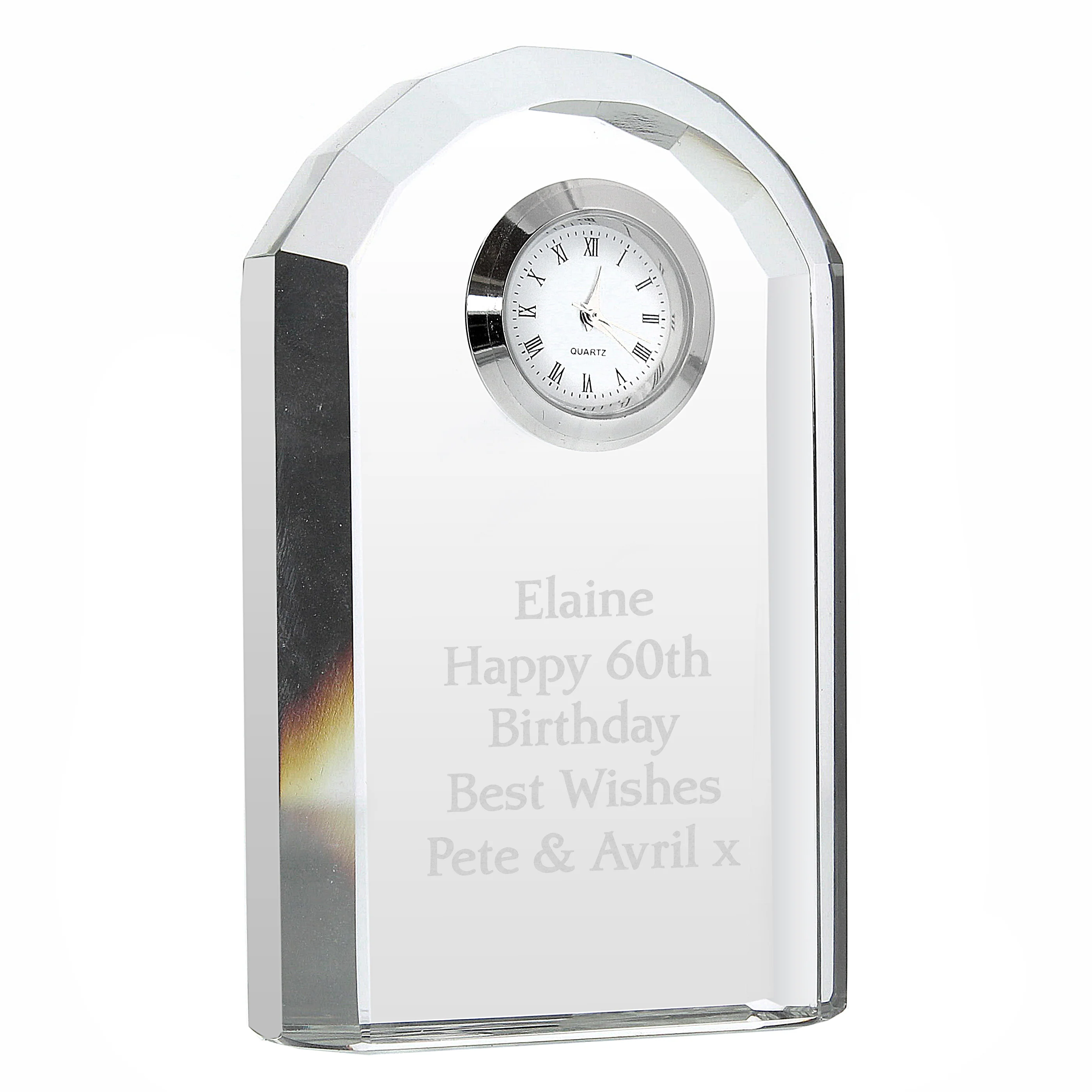Personalised Crystal Clock - Image 2