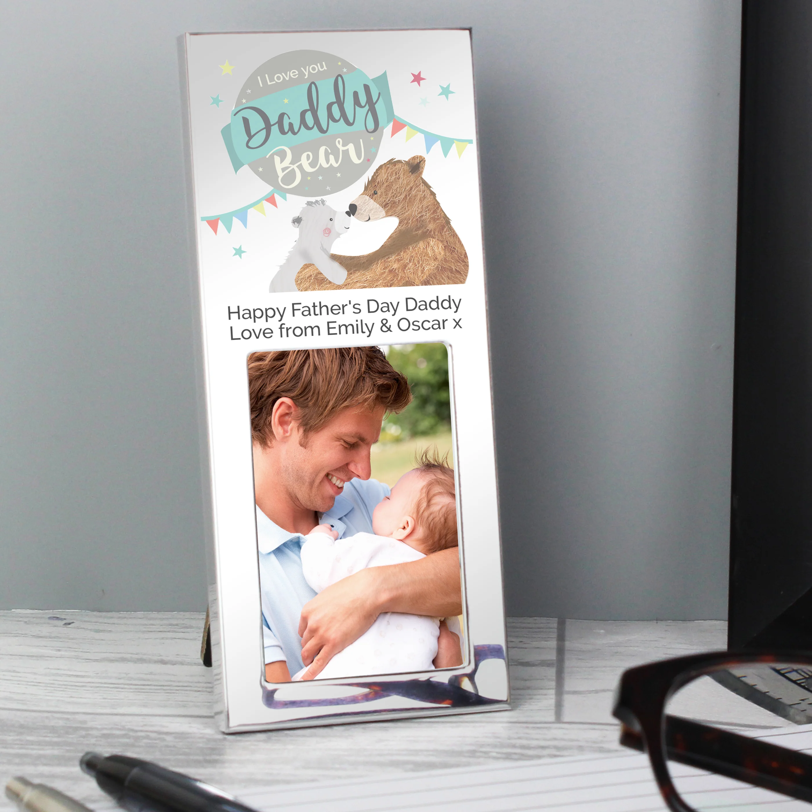 Personalised Daddy Bear 2x3 Photo Frame - Image 3