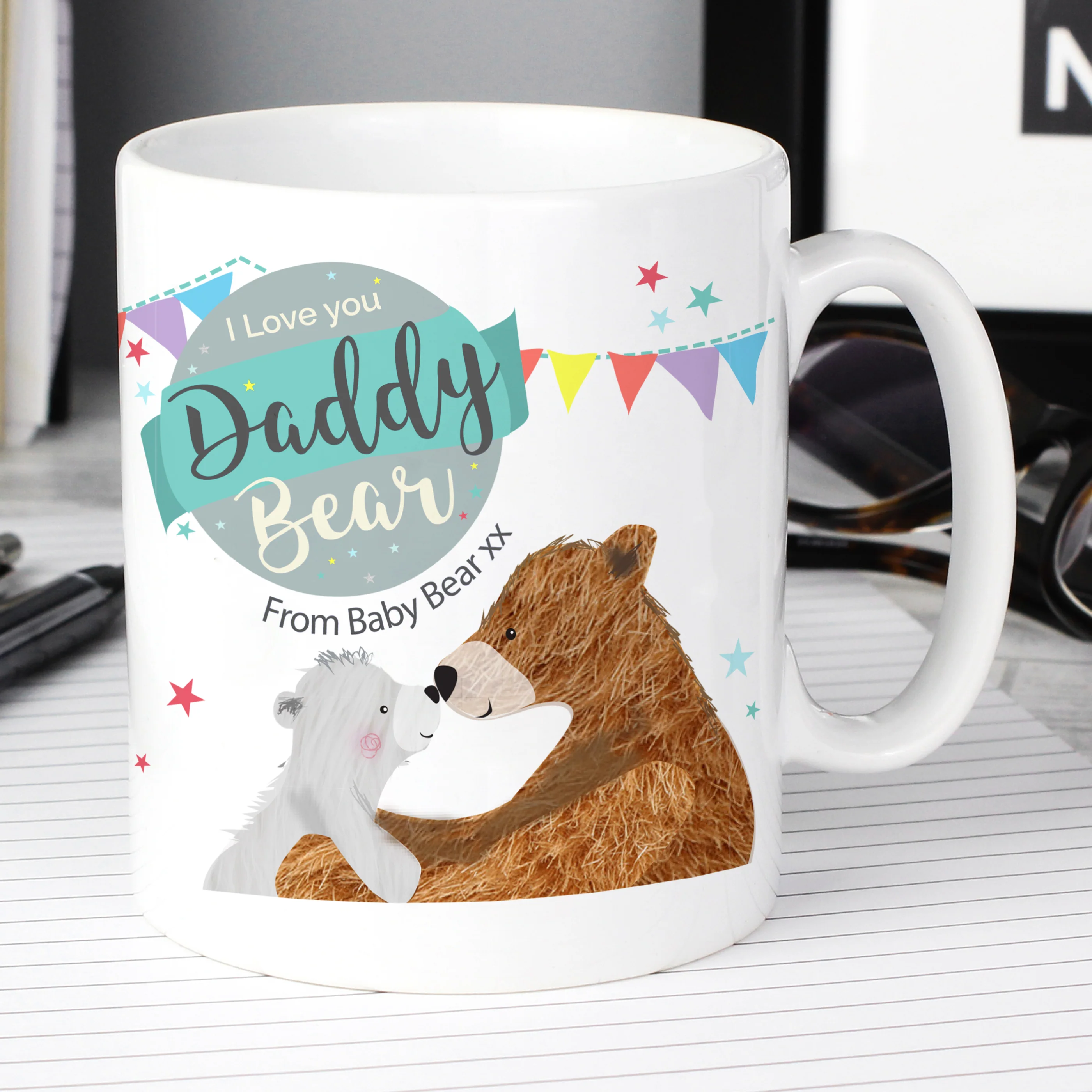 Personalised Daddy Bear Bunting Mug - Image 5