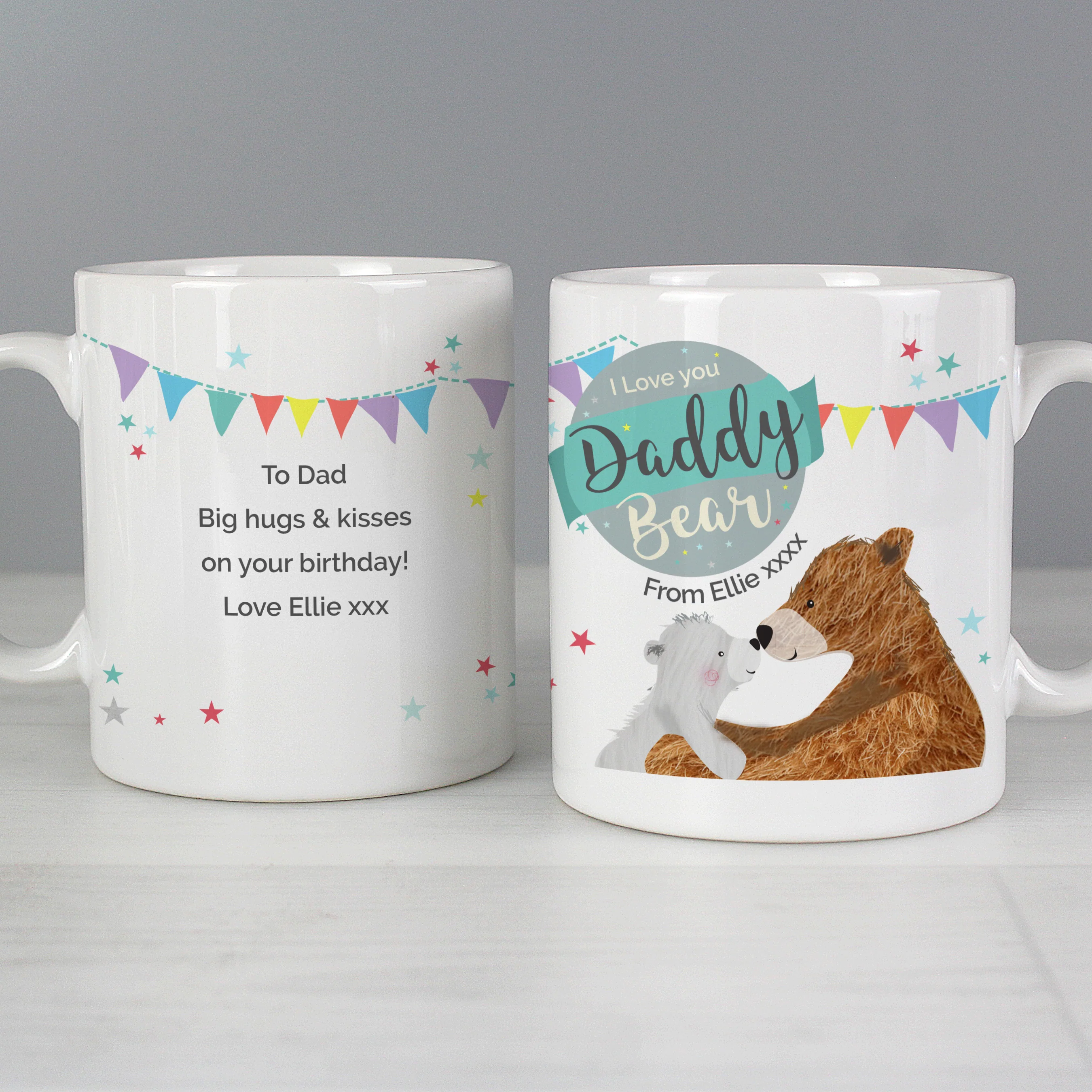 Personalised Daddy Bear Bunting Mug - Image 6