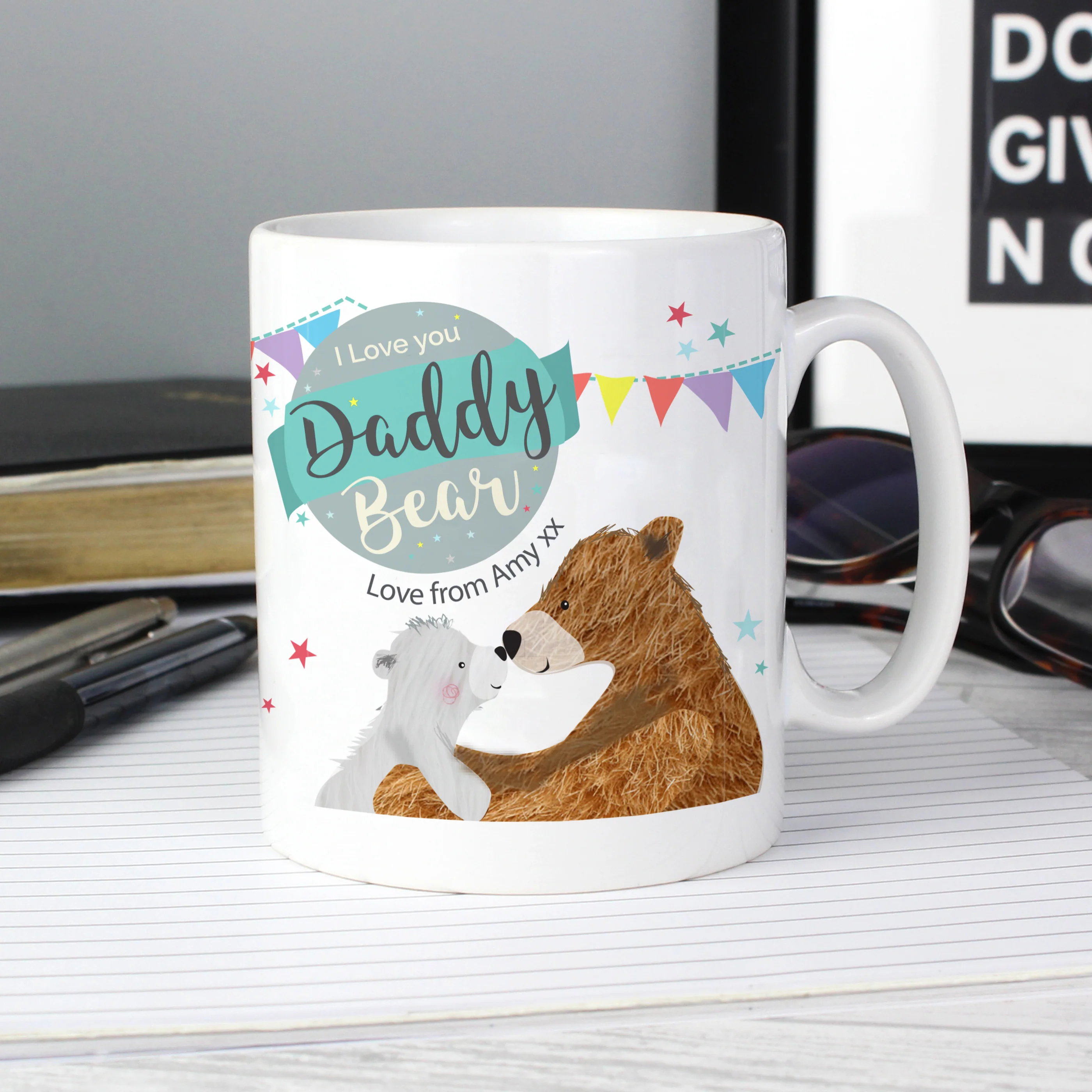 Personalised Daddy Bear Bunting Mug - Image 7