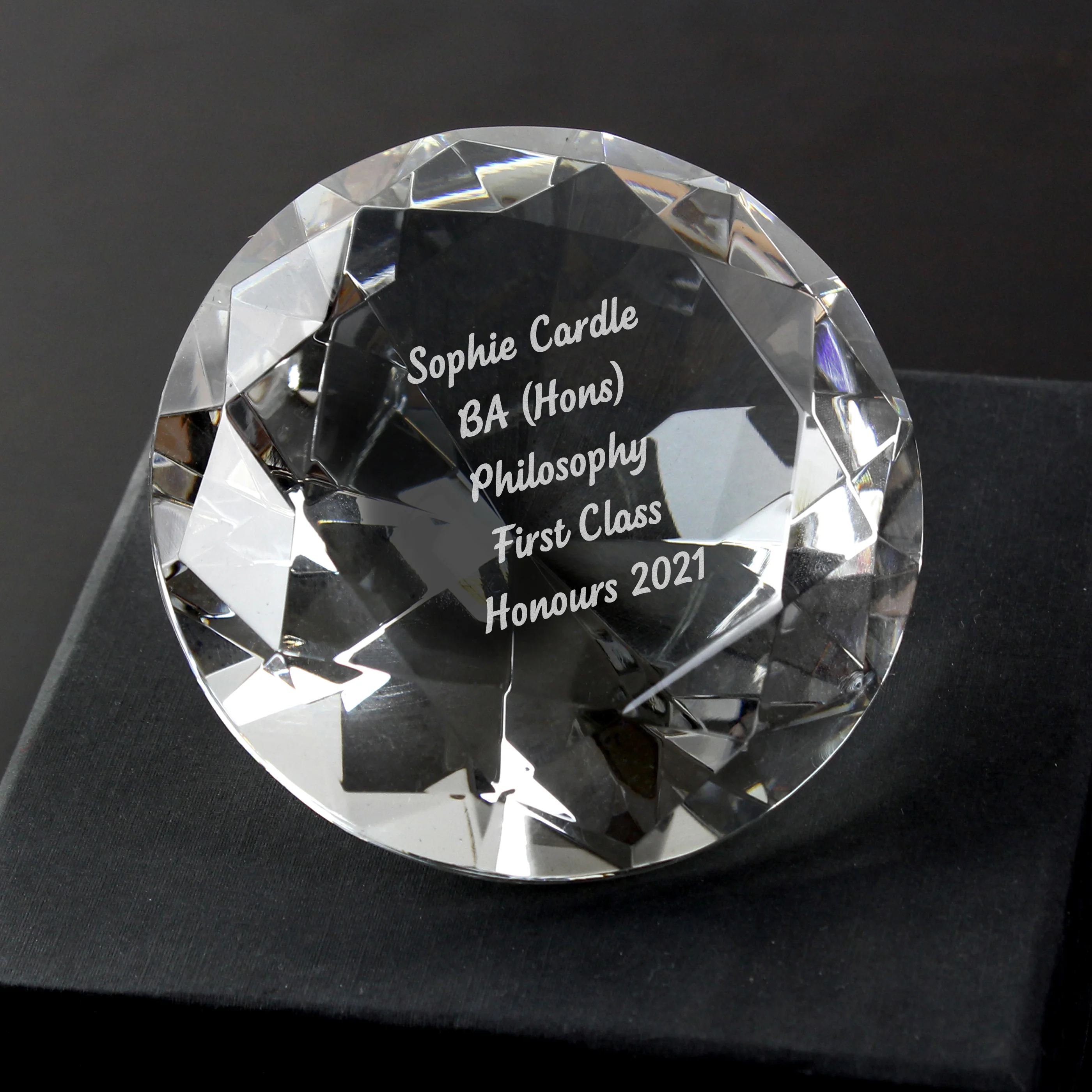 Personalised Diamond Paperweight - Image 3