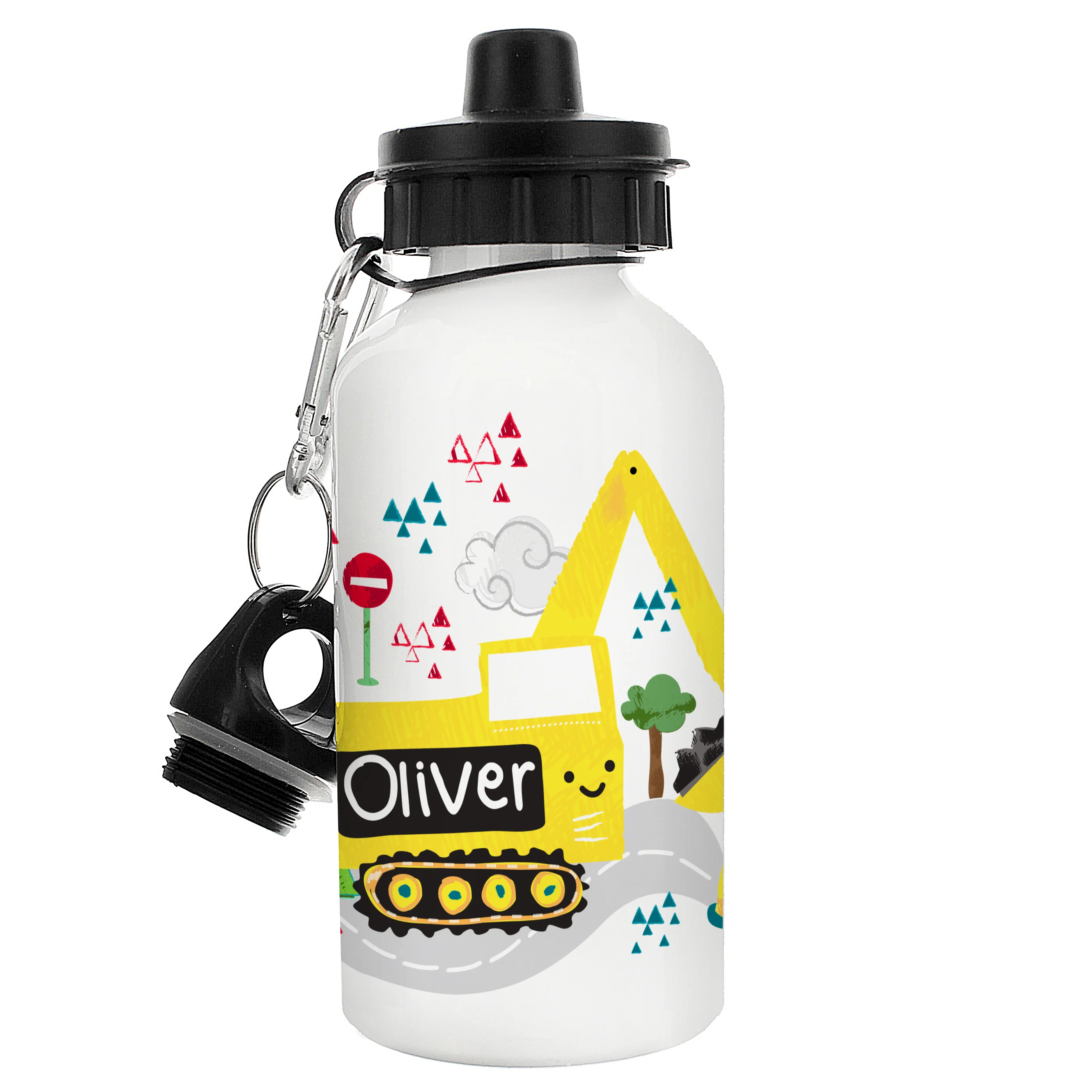 Personalised Digger Drinks Bottle - Image 2