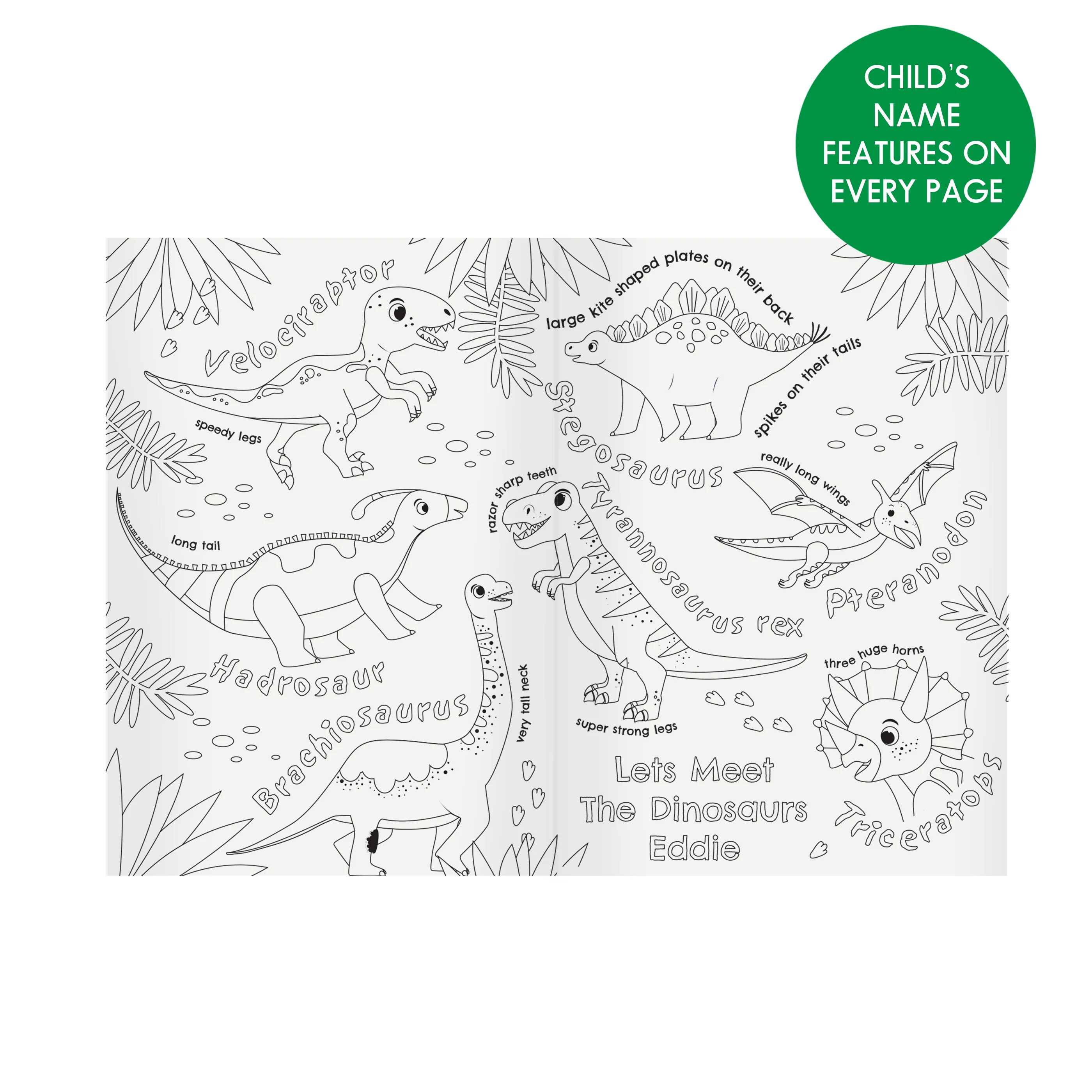 Personalised Dinosaur Colouring Book - Image 6
