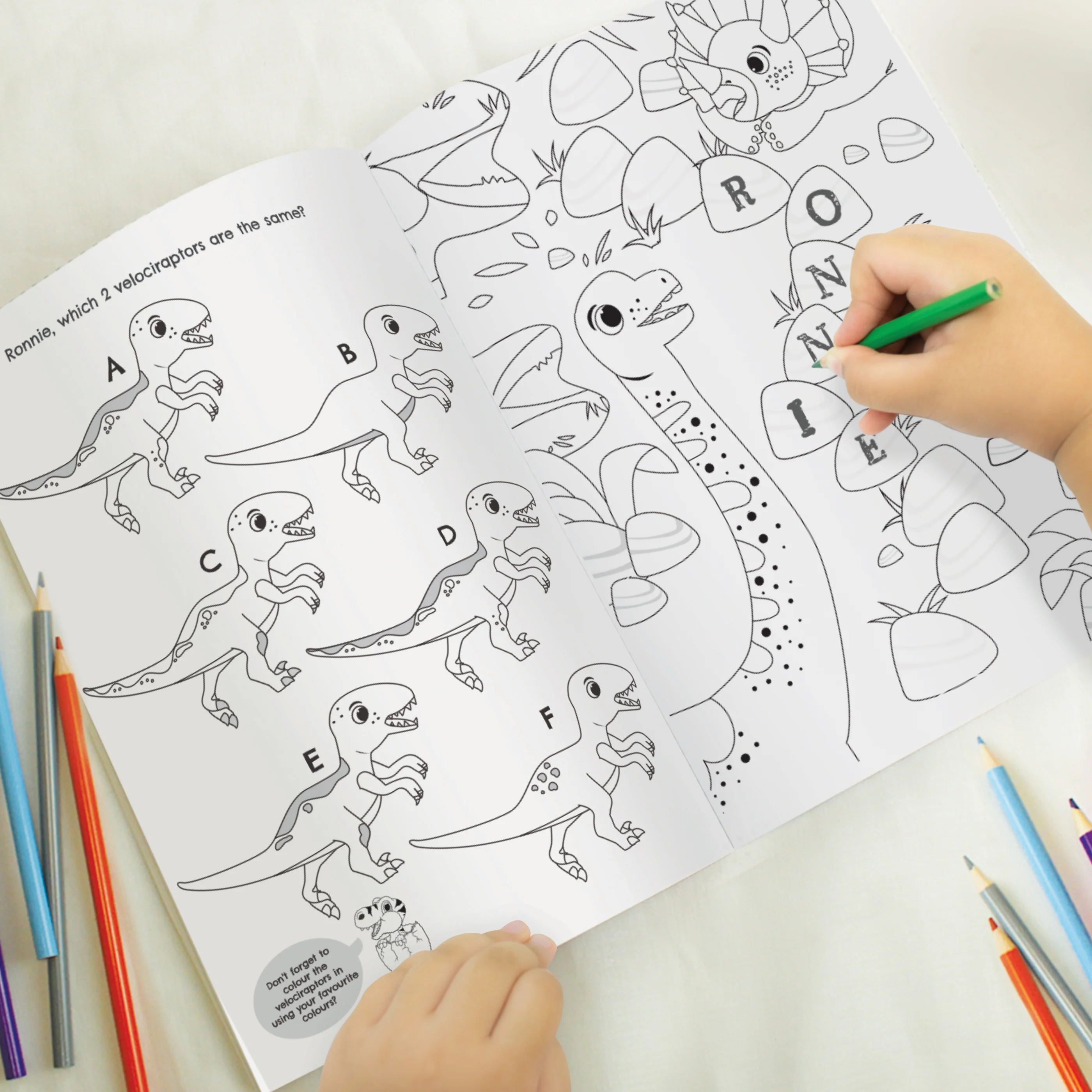 Personalised Dinosaur Colouring Book - Image 7