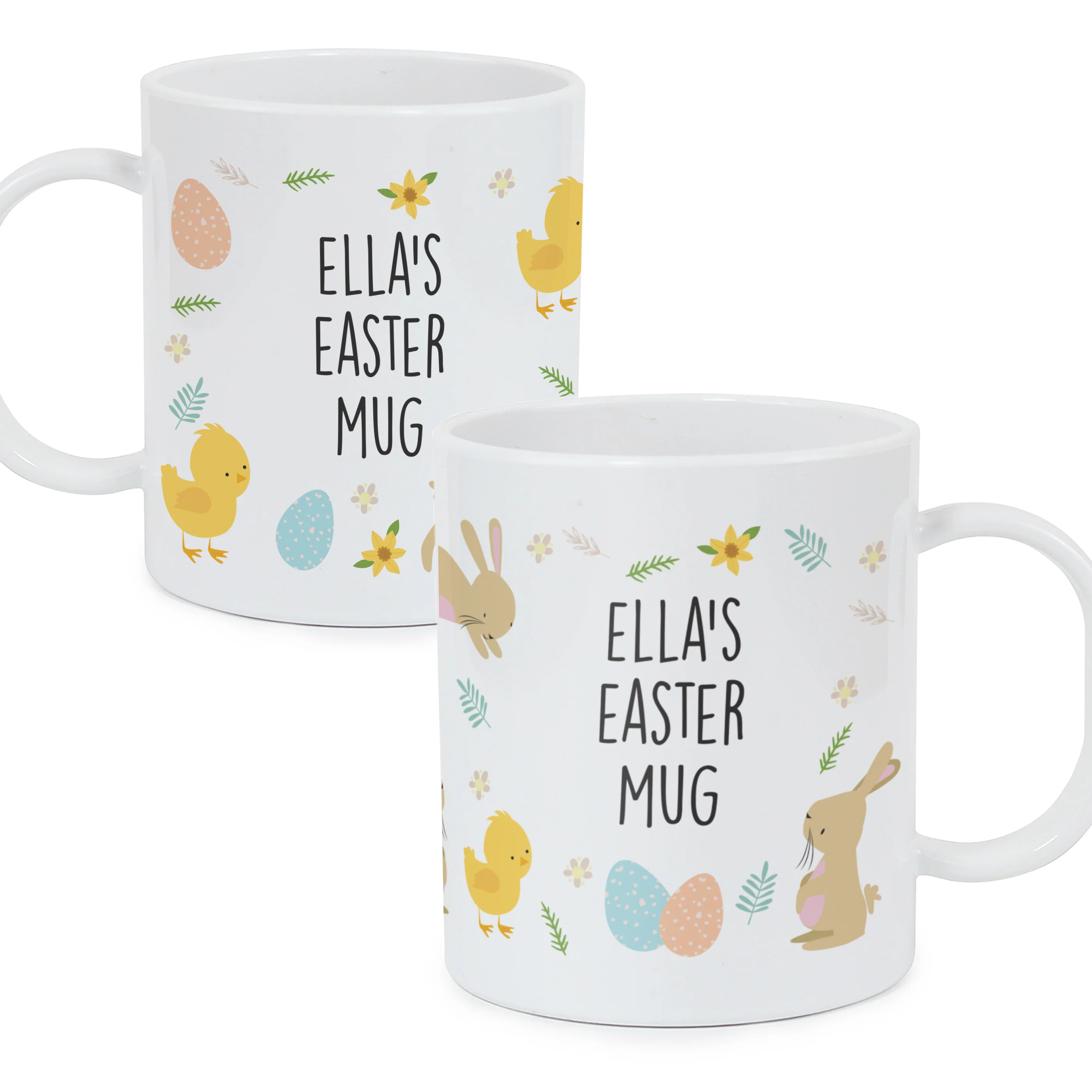 Personalised Easter Bunny Plastic Mug - Image 5