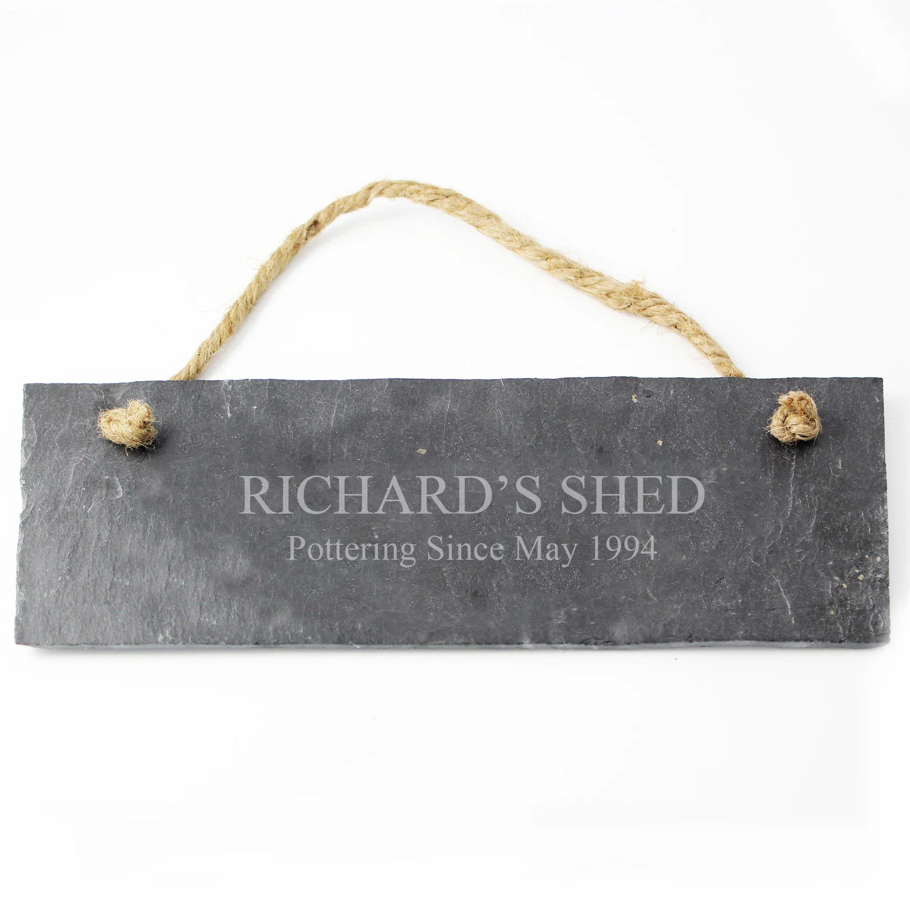 Personalised Engraved Hanging Slate Plaque - Image 3