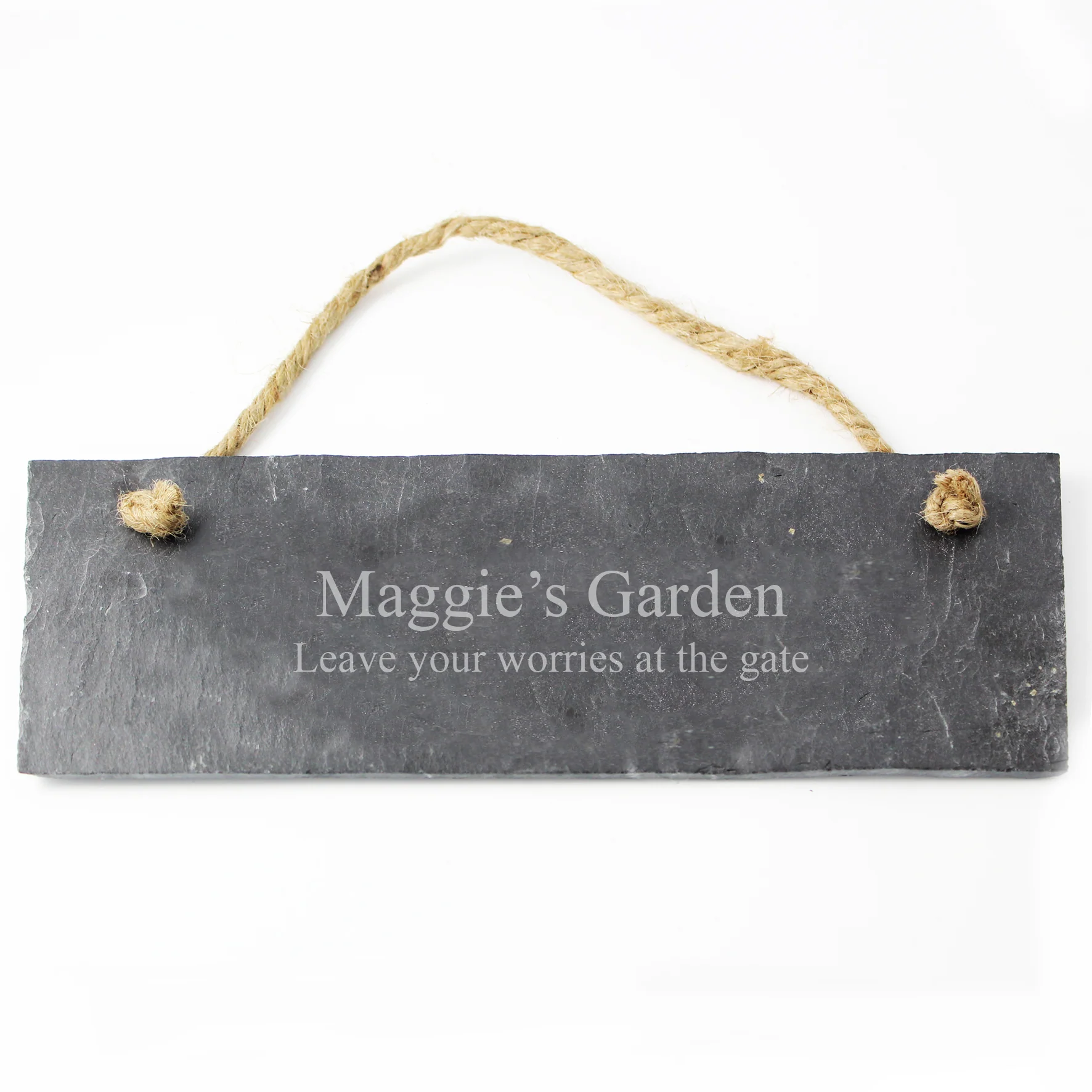 Personalised Engraved Hanging Slate Plaque - Image 4