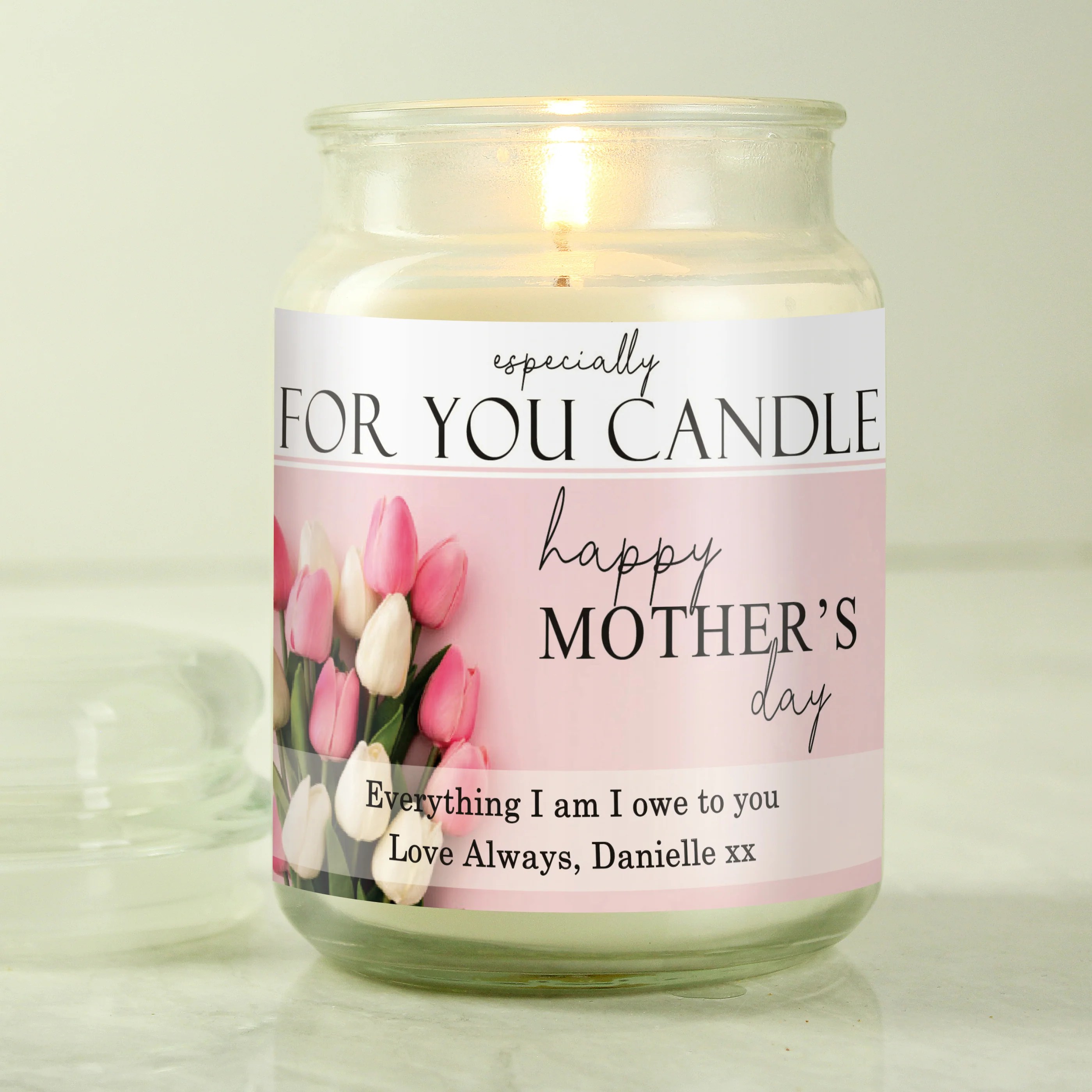 Personalised Especially For You Mothers Day Large Scented Jar Candle - Image 3