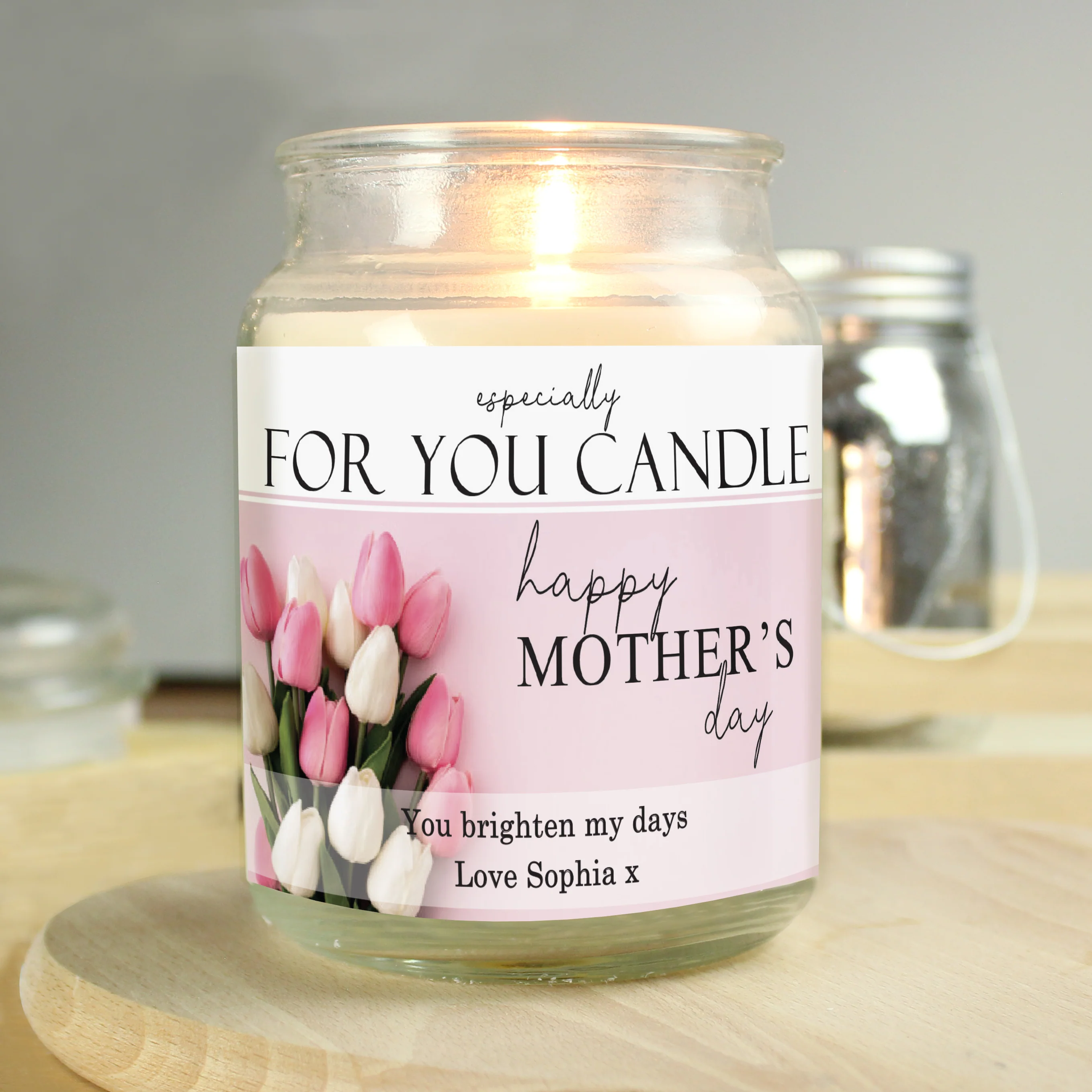 Personalised Especially For You Mothers Day Large Scented Jar Candle - Image 4