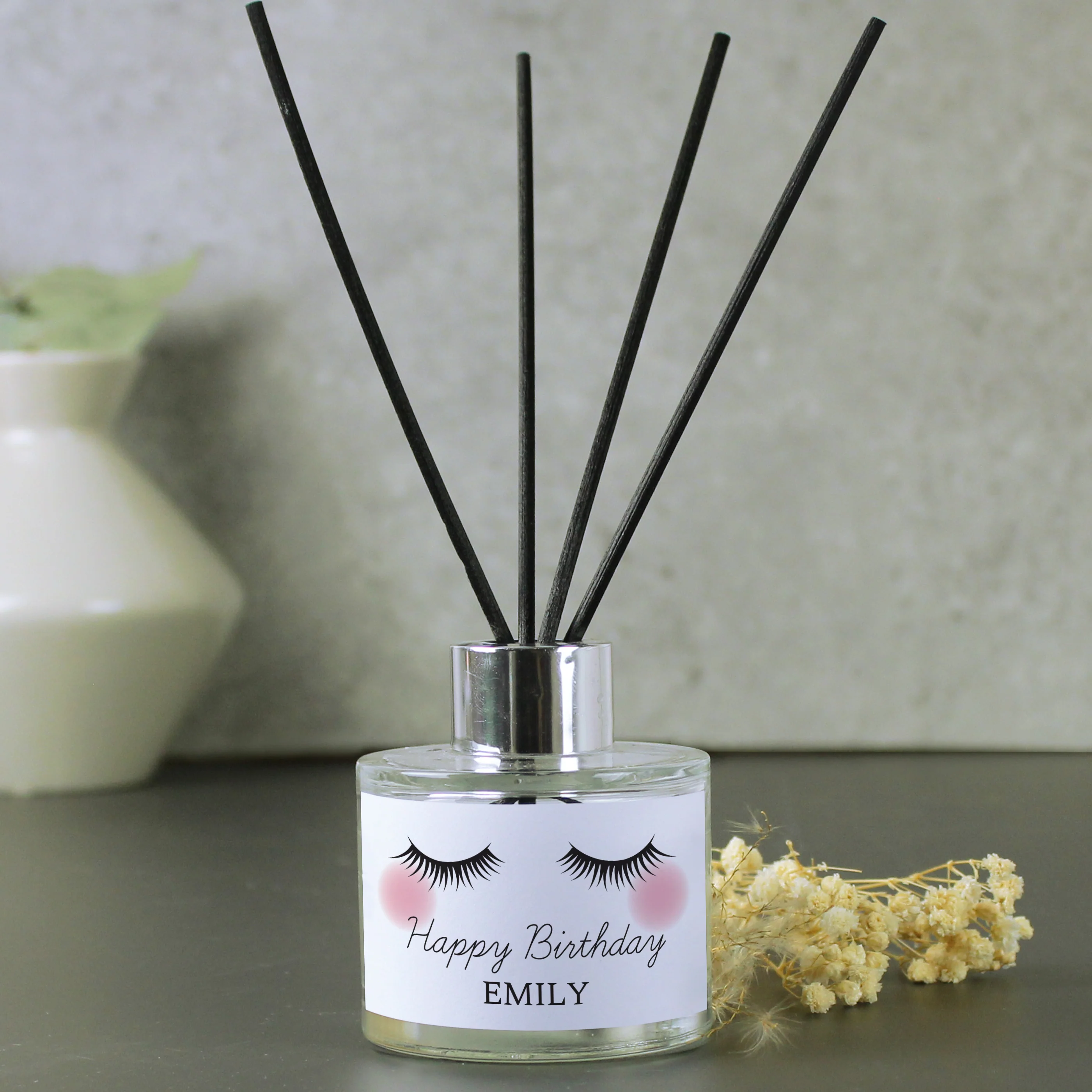 Personalised Eyelashes Reed Diffuser - Image 2