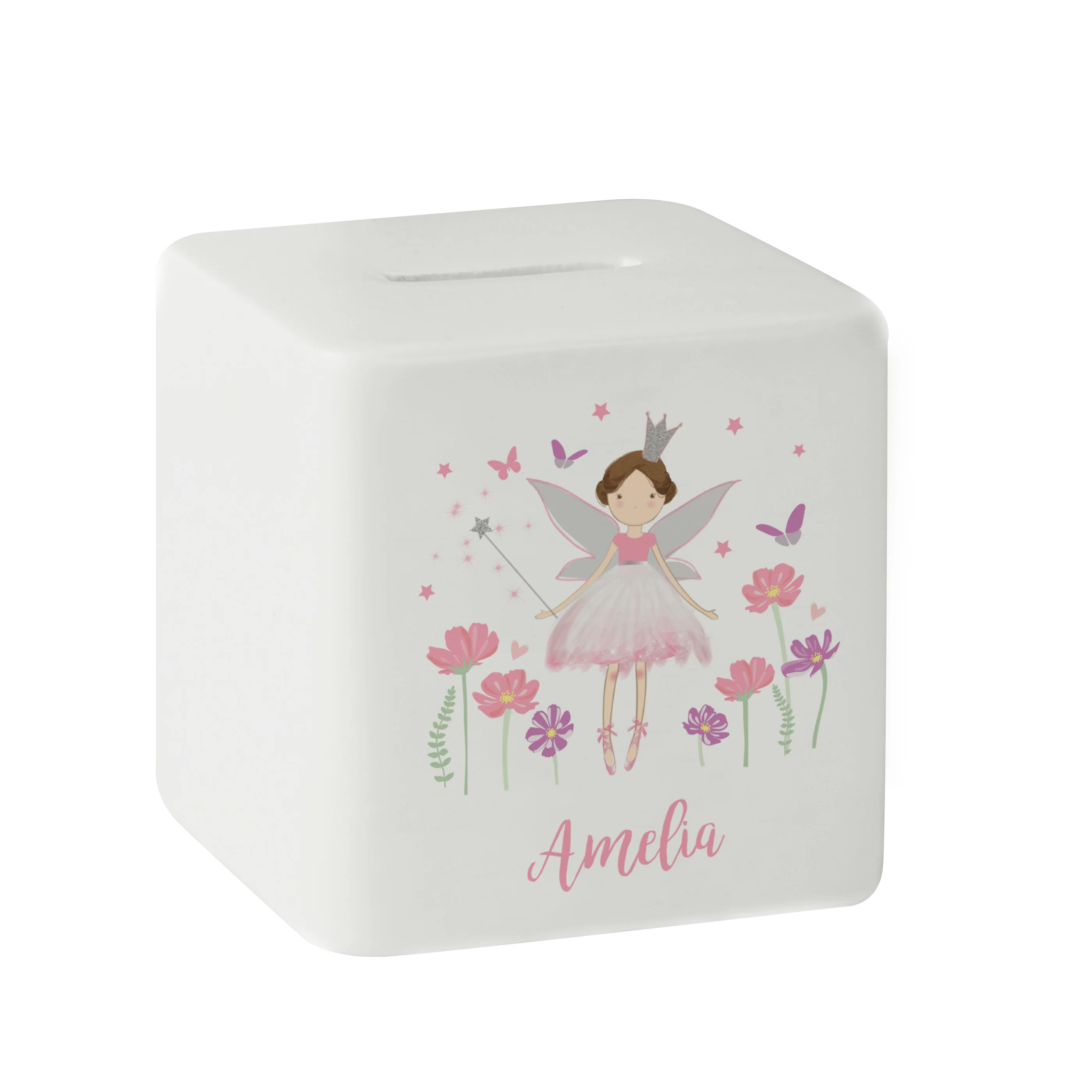 Personalised Fairy Princess Ceramic Money Box