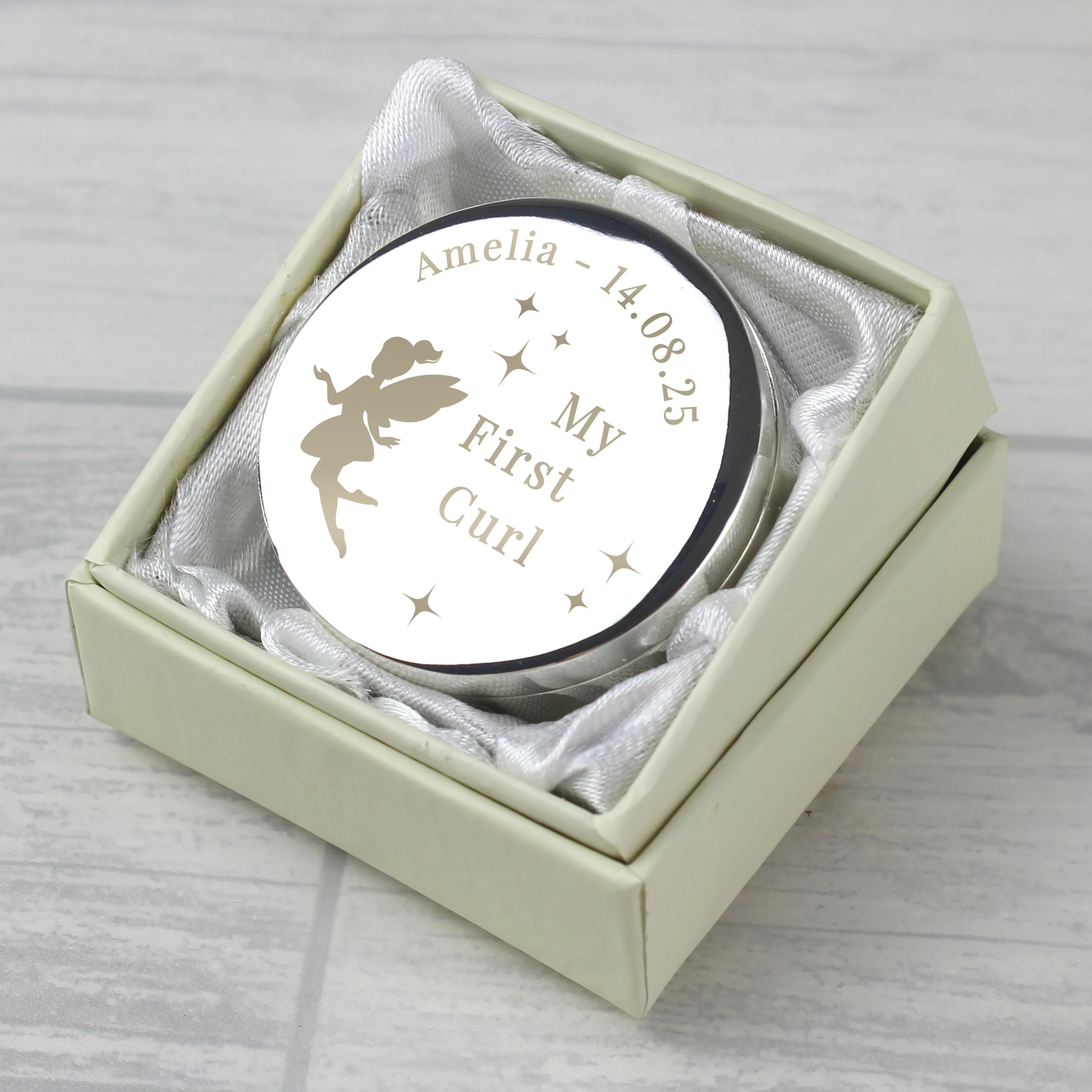 Personalised Fairy Princess First Curl Trinket Box - Image 3