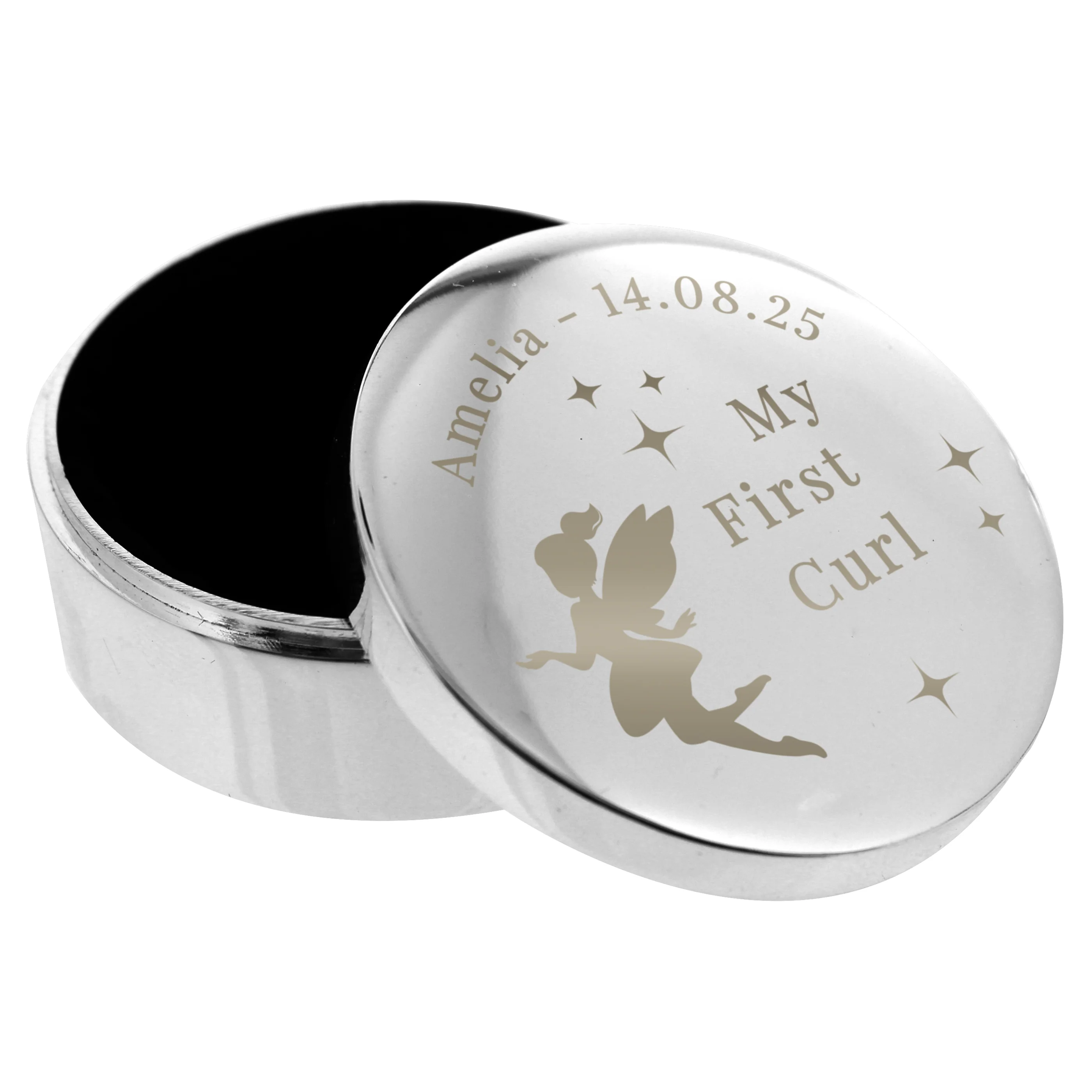 Personalised Fairy Princess First Curl Trinket Box - Image 5