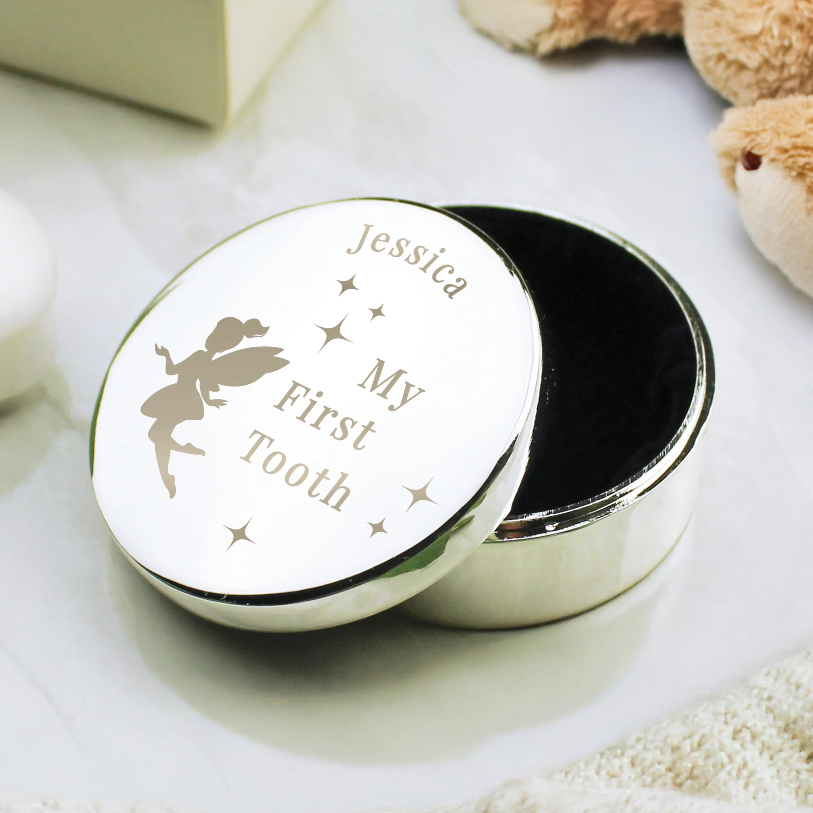 Personalised Fairy Princess First Tooth Trinket Box - Image 4