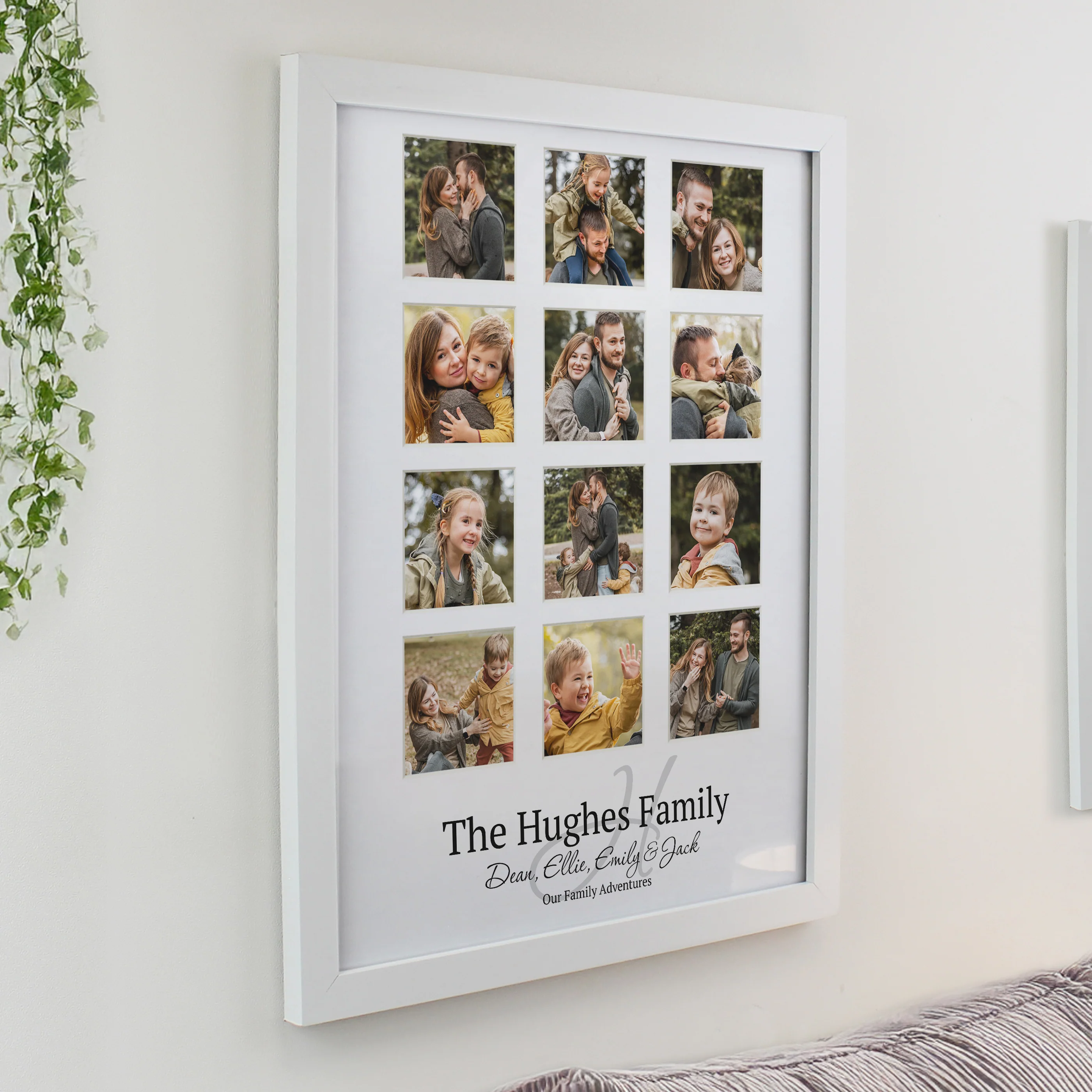 Personalised Family White Multi Photo Frame - Image 2
