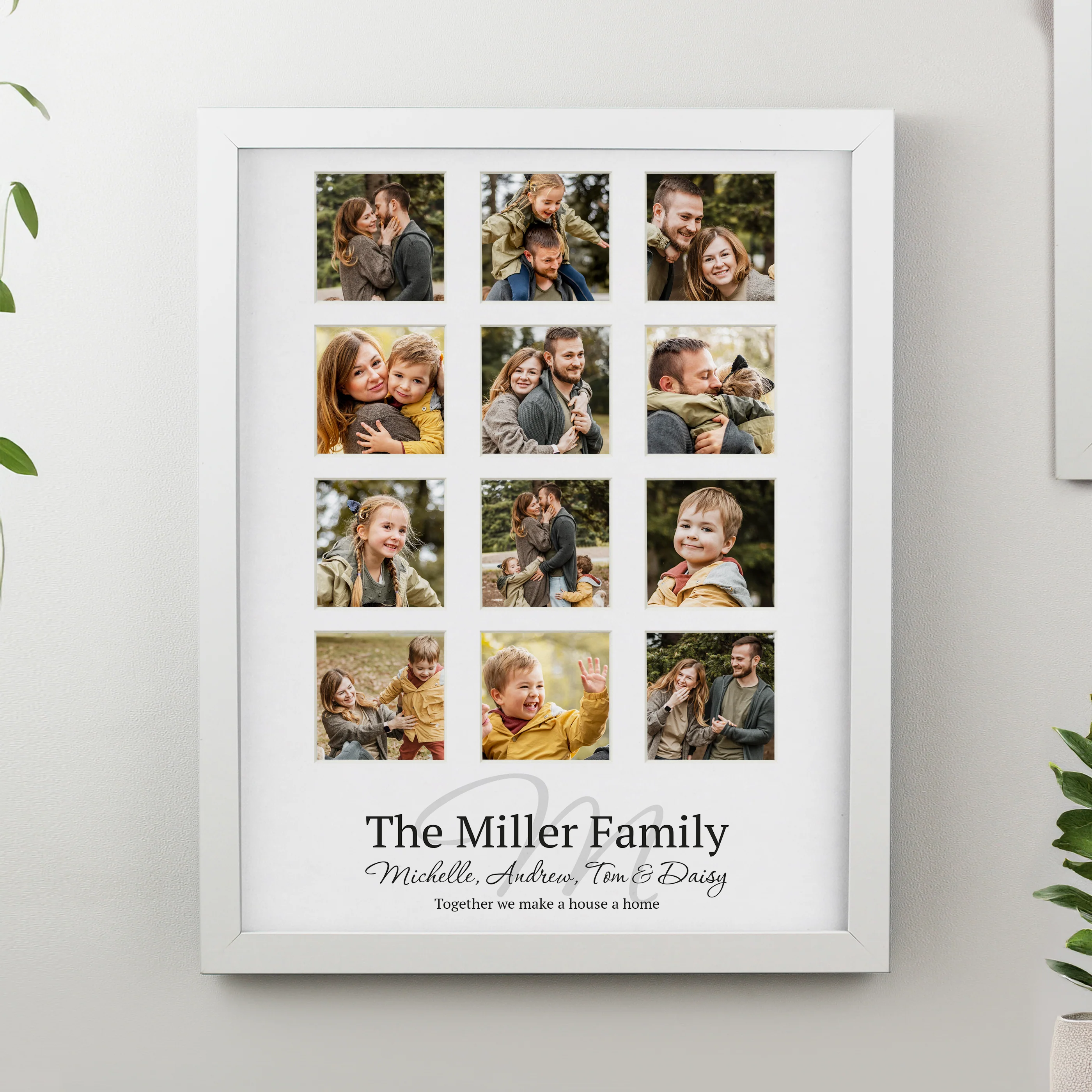 Personalised Family White Multi Photo Frame - Image 3