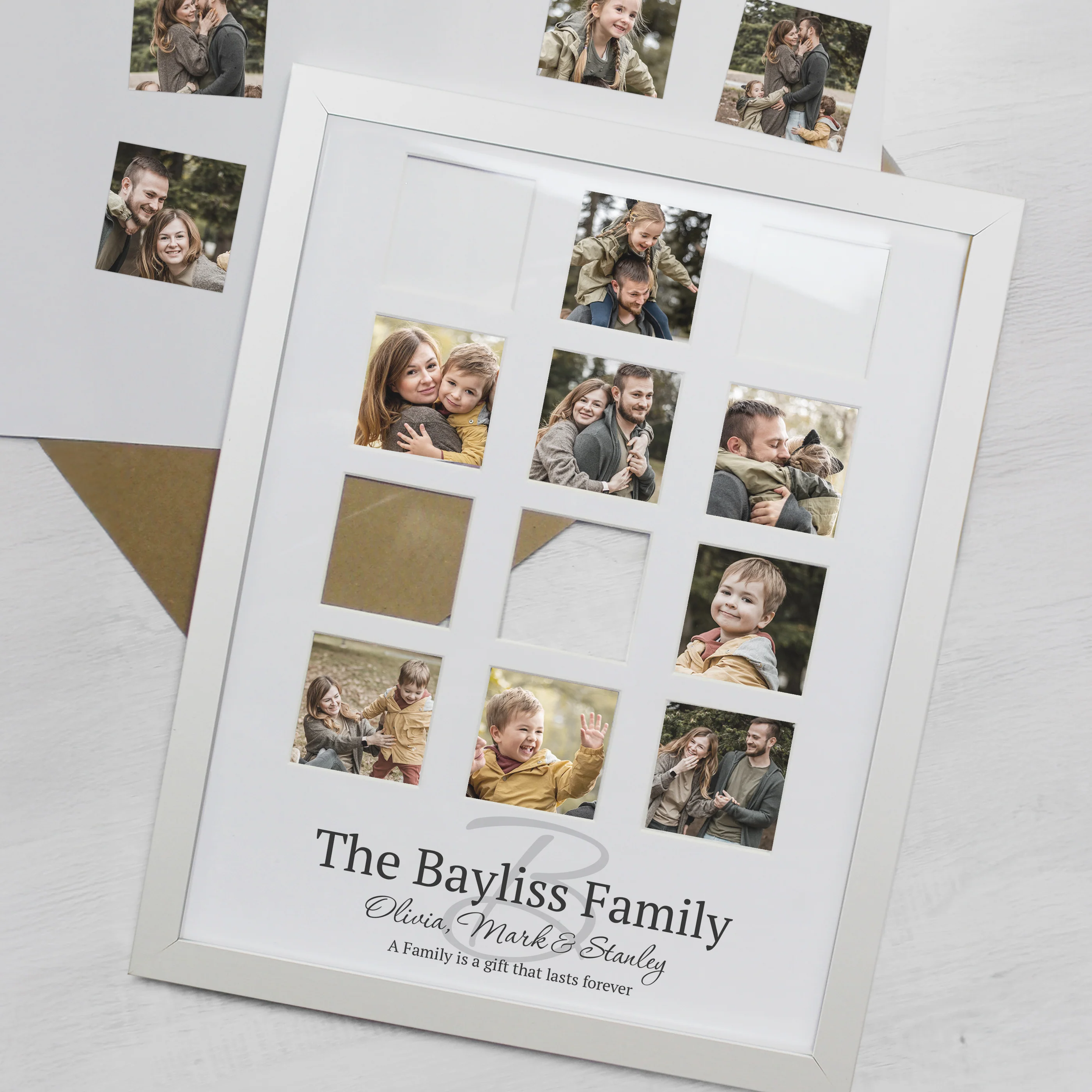 Personalised Family White Multi Photo Frame - Image 4