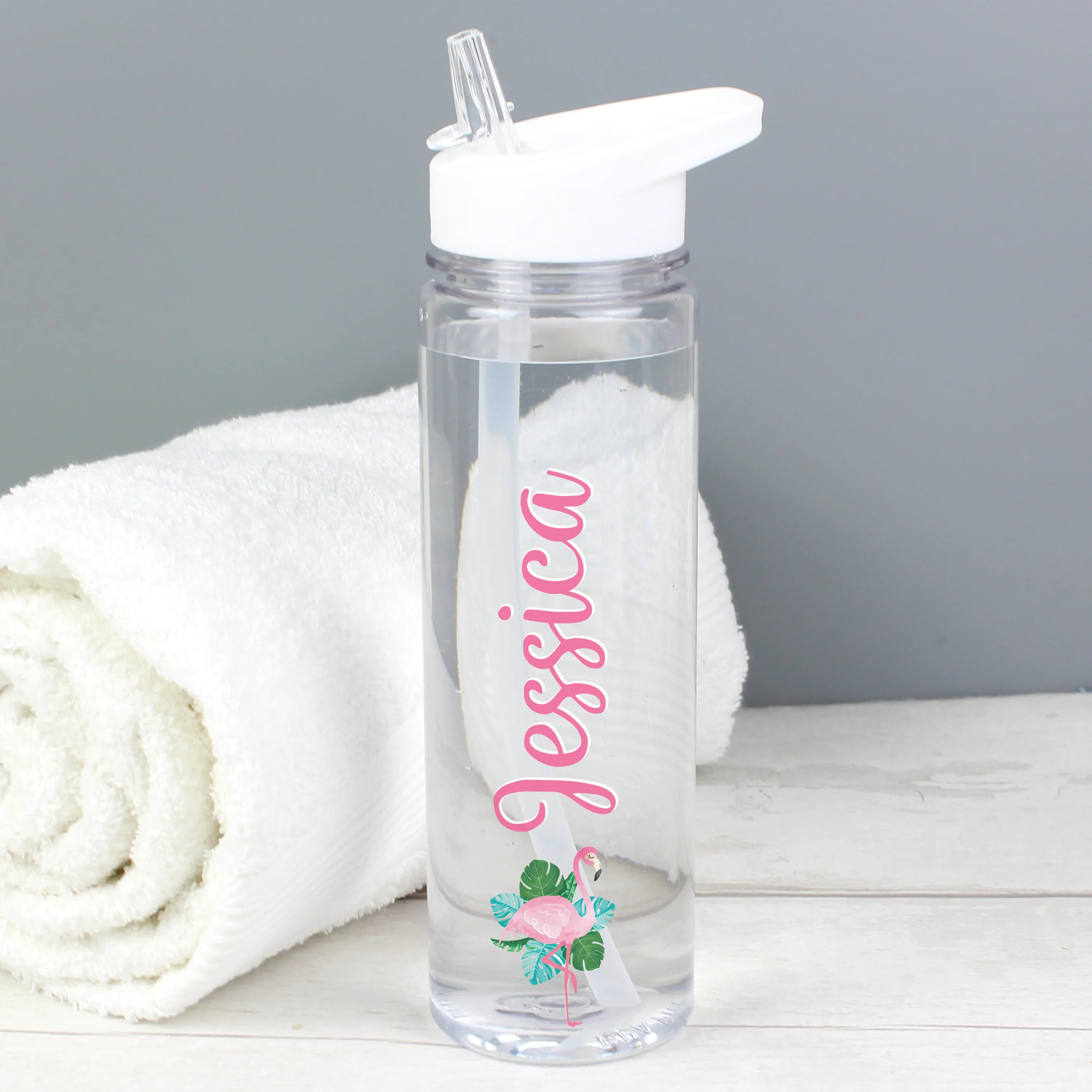 Personalised Flamingo Water Bottle - Image 5