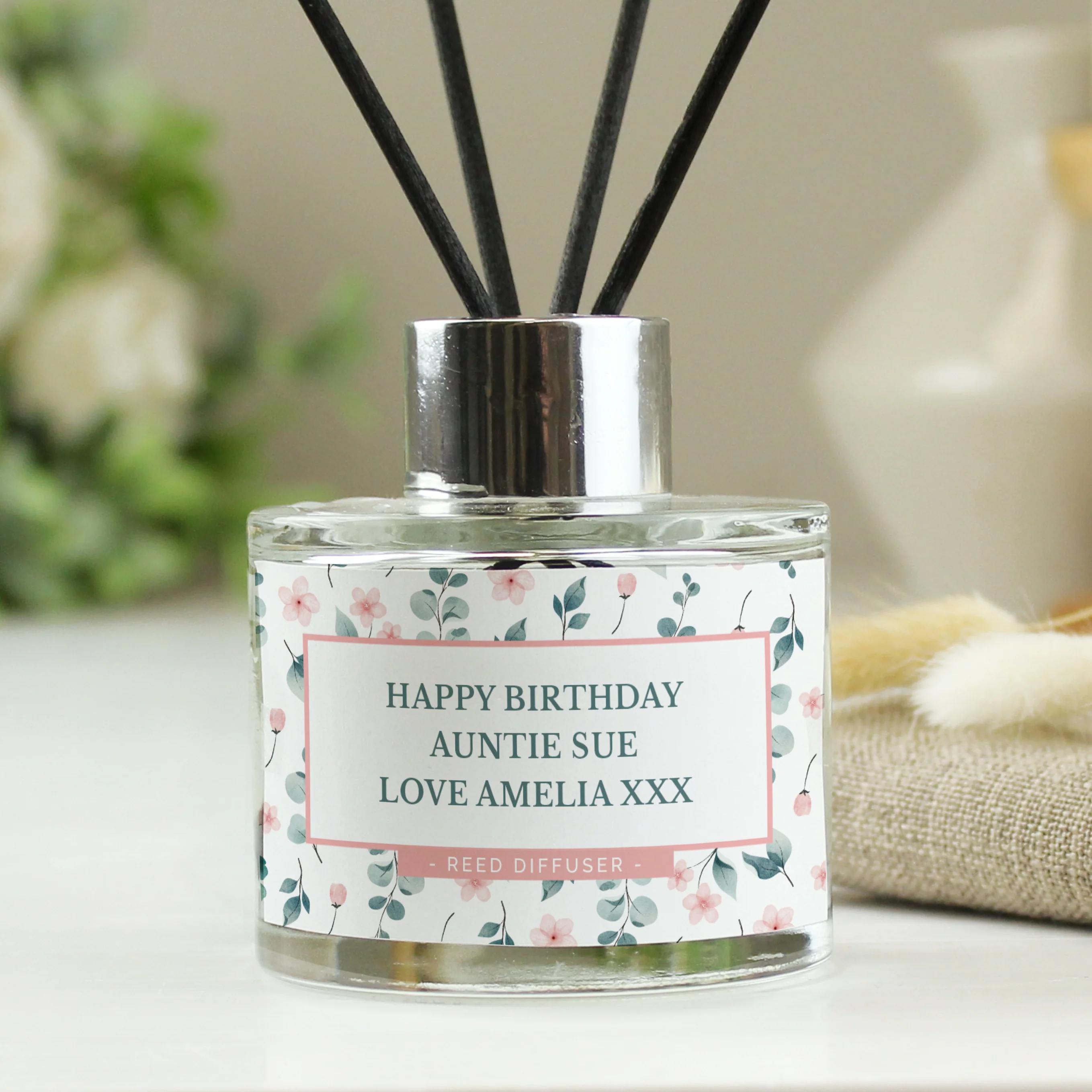 Personalised Floral Reed Diffuser - Image 3
