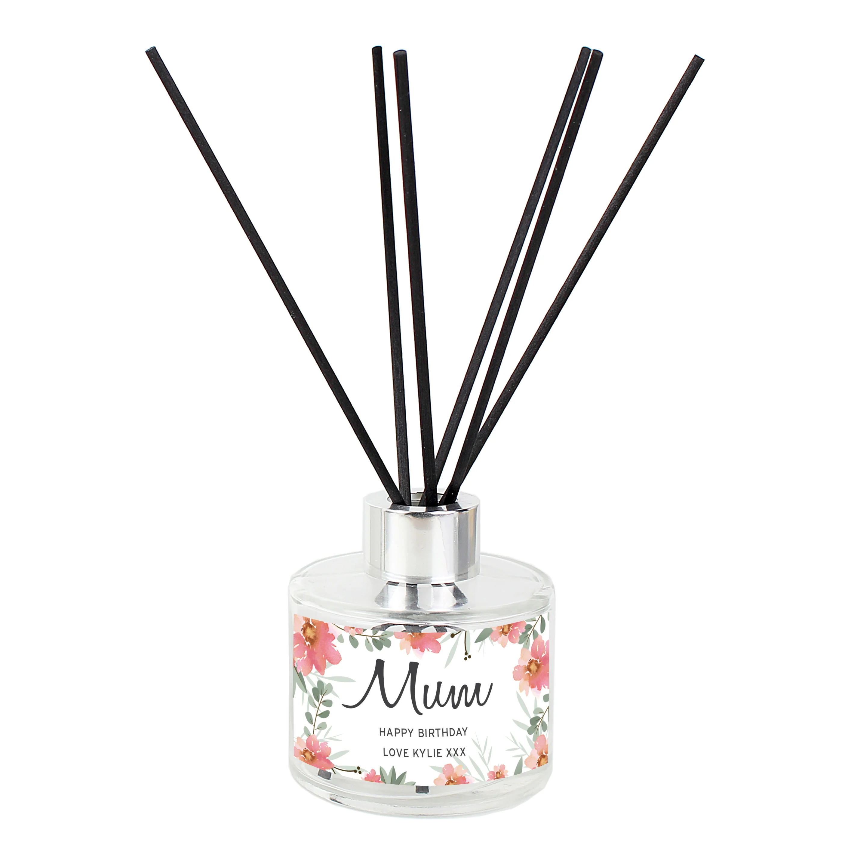 Personalised Floral Sentimental Reed Diffuser - Image 2