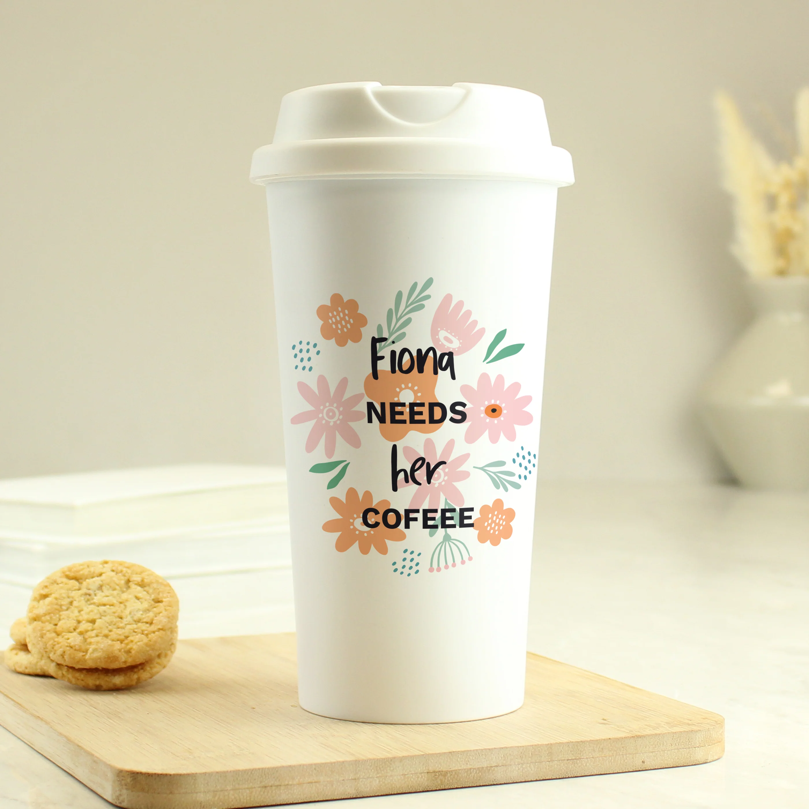 Personalised Floral Travel Mug - Image 7