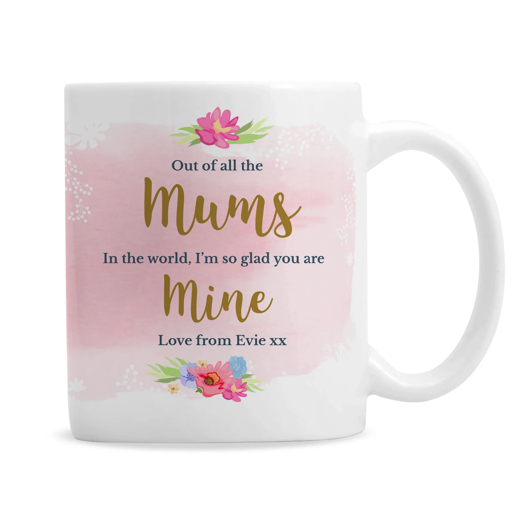 Personalised Floral Watercolour Mug - Image 2