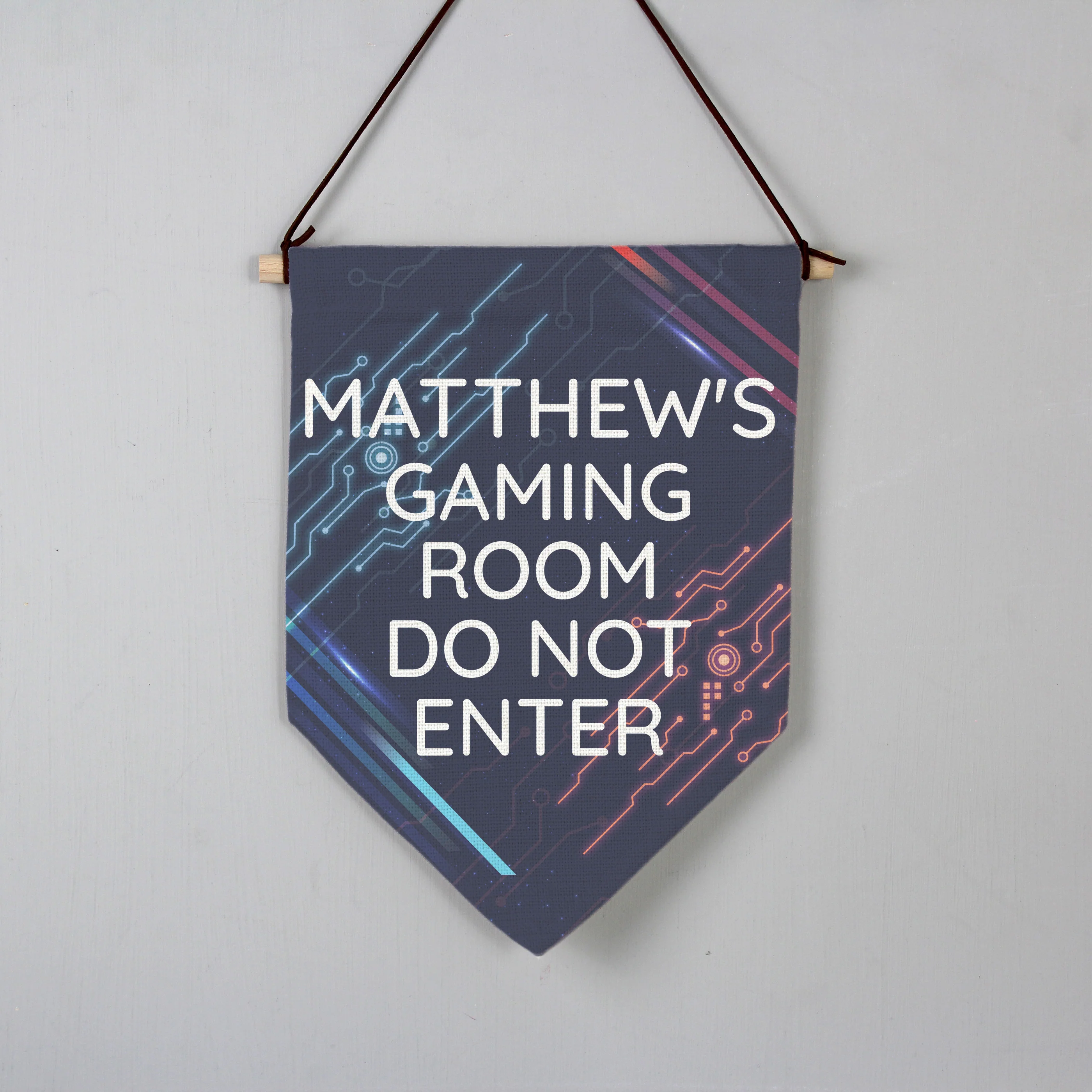 Personalised Free Text Gaming Hanging Banner - Image 3