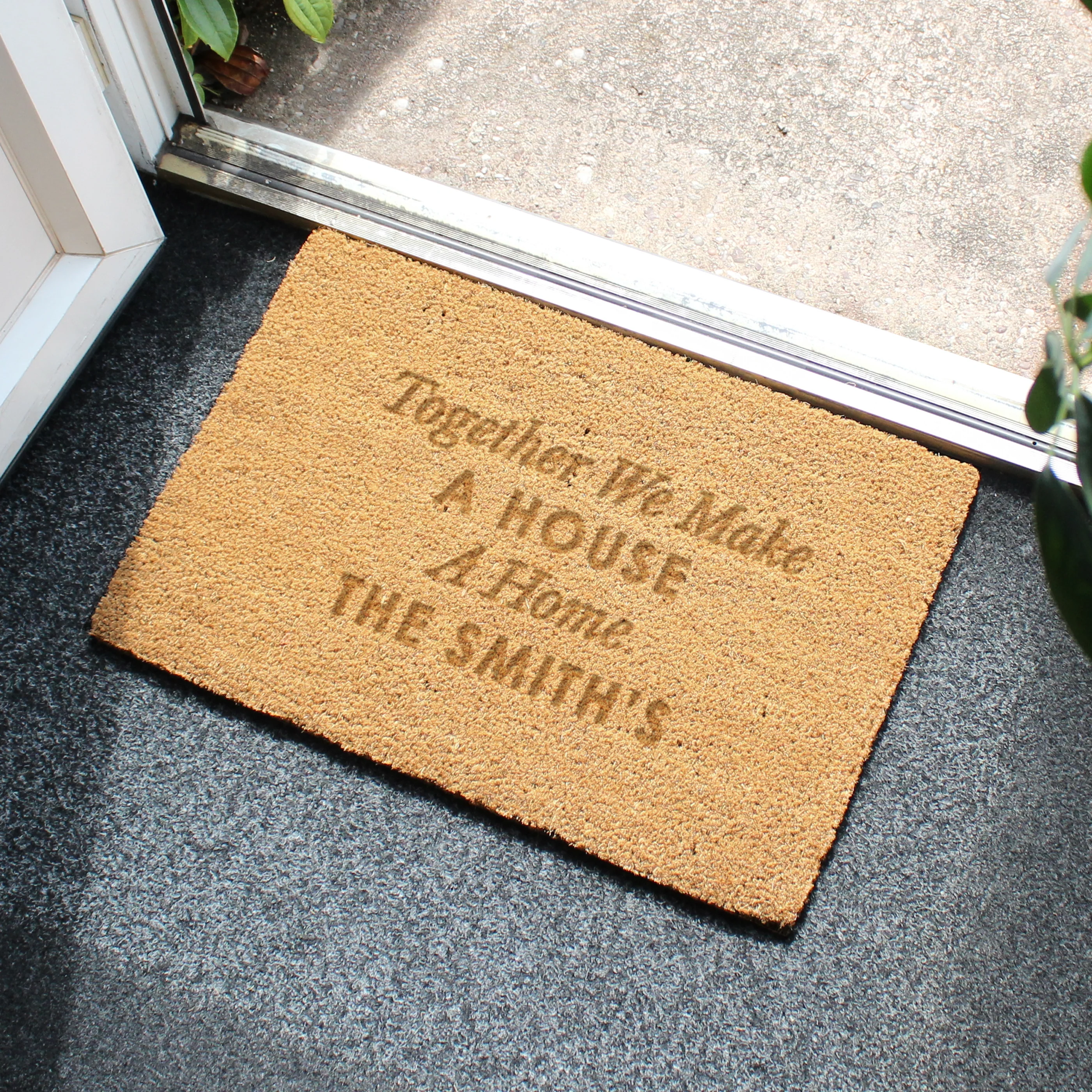 Personalised Free Text Rectangle Indoor Doormat - Image 2