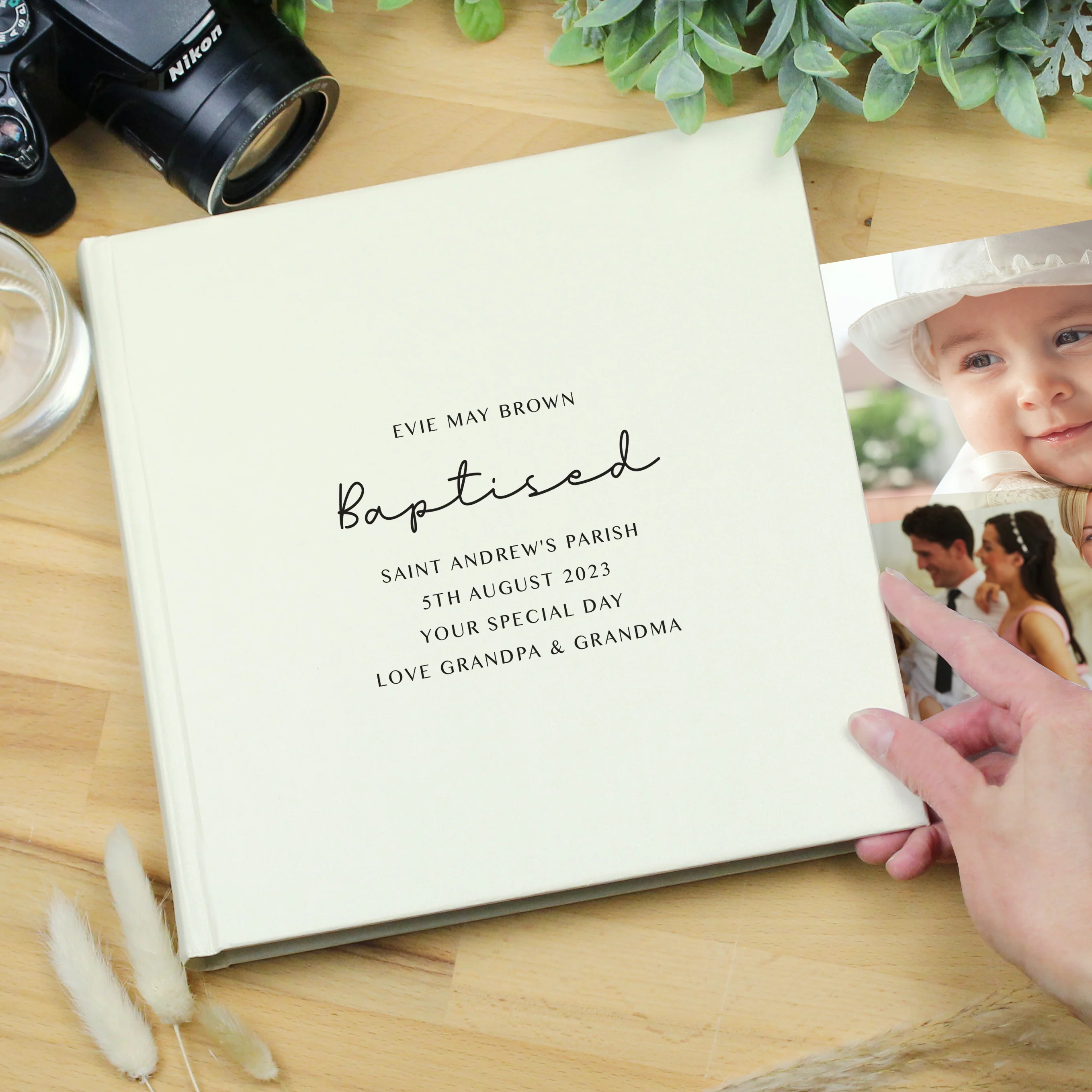 Personalised Free Text Square Photo Album - Image 2